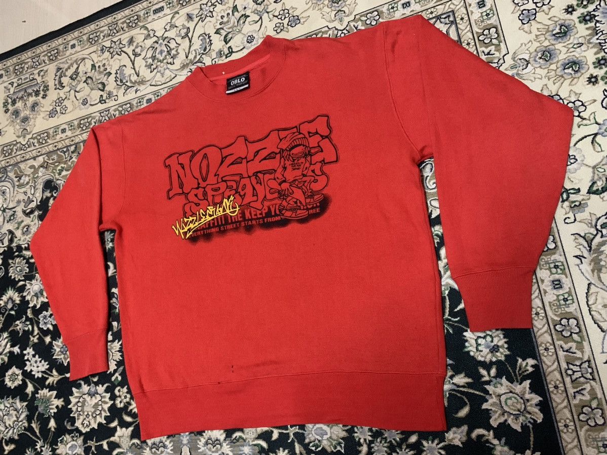 Ecko Unltd. × JNCO × Japanese Brand Y2K JNCO STYLE BRAND OBLO STREET COULTURE SWEATSHIRT Size US L / EU 52-54 / 3 - 4 Thumbnail