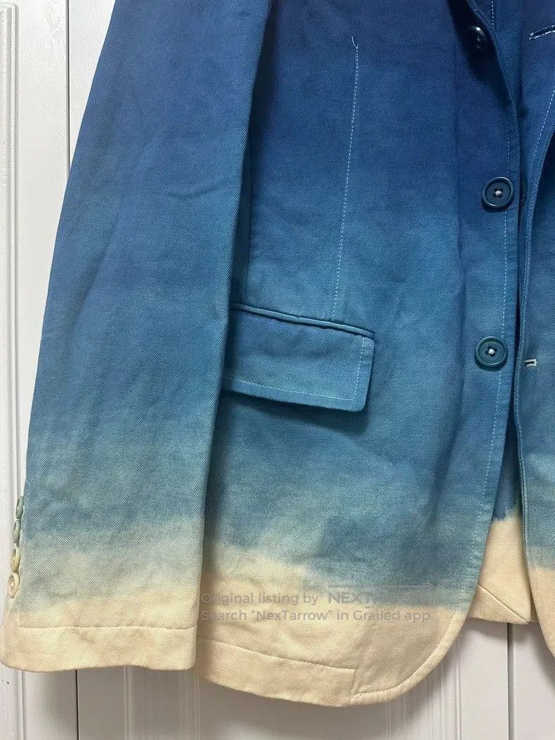 Ann Demeulemeester Ann Demeulemeester Gradient Blue Blazer. Size US XXS / EU 40 - 2 Thumbnail