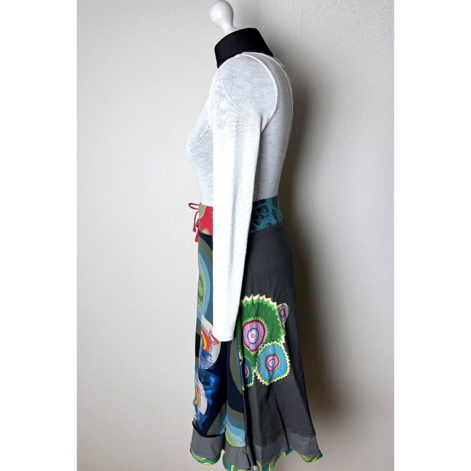 Desigual Desigual Skirt S Womens Midi Multicoloured XS? Size 28" / US 6 / IT 42 - 4 Thumbnail