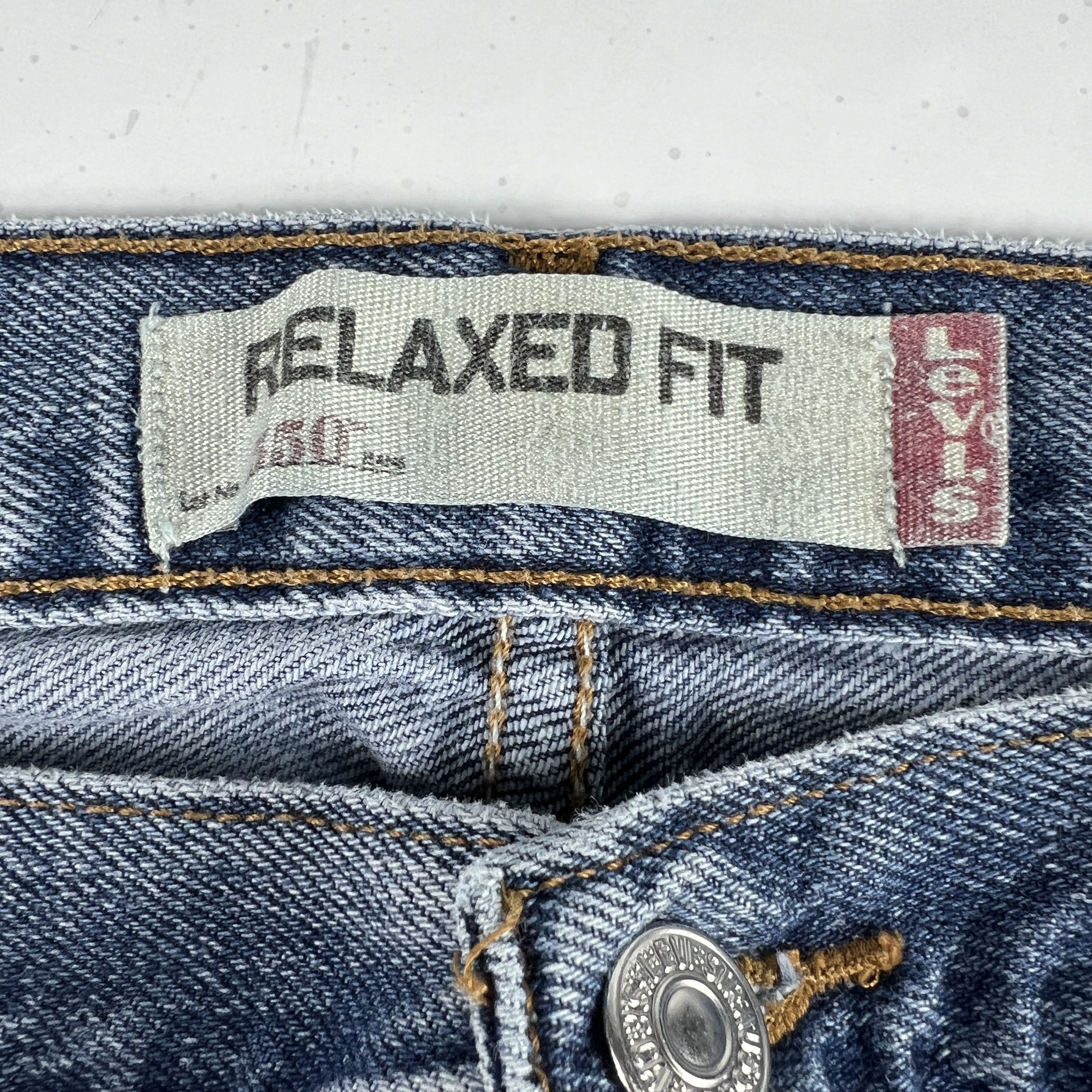 Levi's Y2K Levi's Jean 550 Relaxed Straight Blue Faded Cotton Denim Size US 34 / EU 50 - 7 Thumbnail