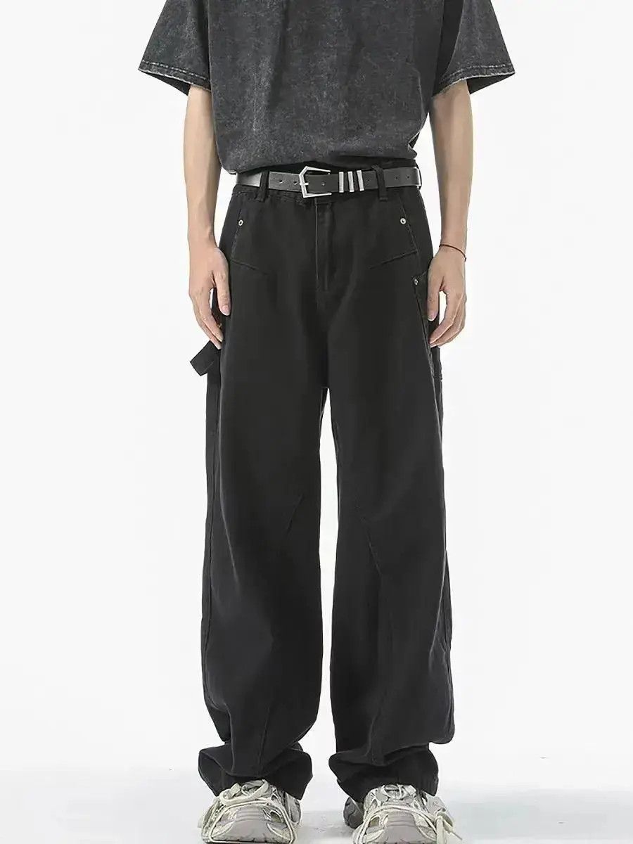 Japanese Brand Vintage work trousers loose cleanfit Size US 32 / EU 48 - 4 Thumbnail