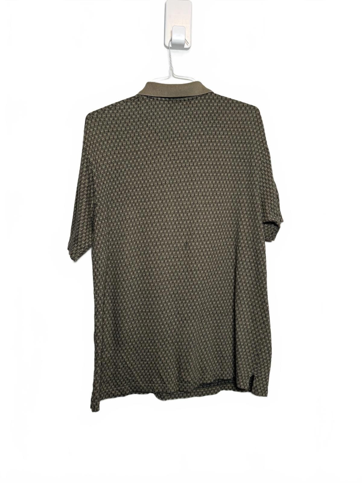 Liz Claiborne Vintage Retro Men's Polo Shirt Brown Patterned Size Large Size US L / EU 52-54 / 3 - 4 Thumbnail