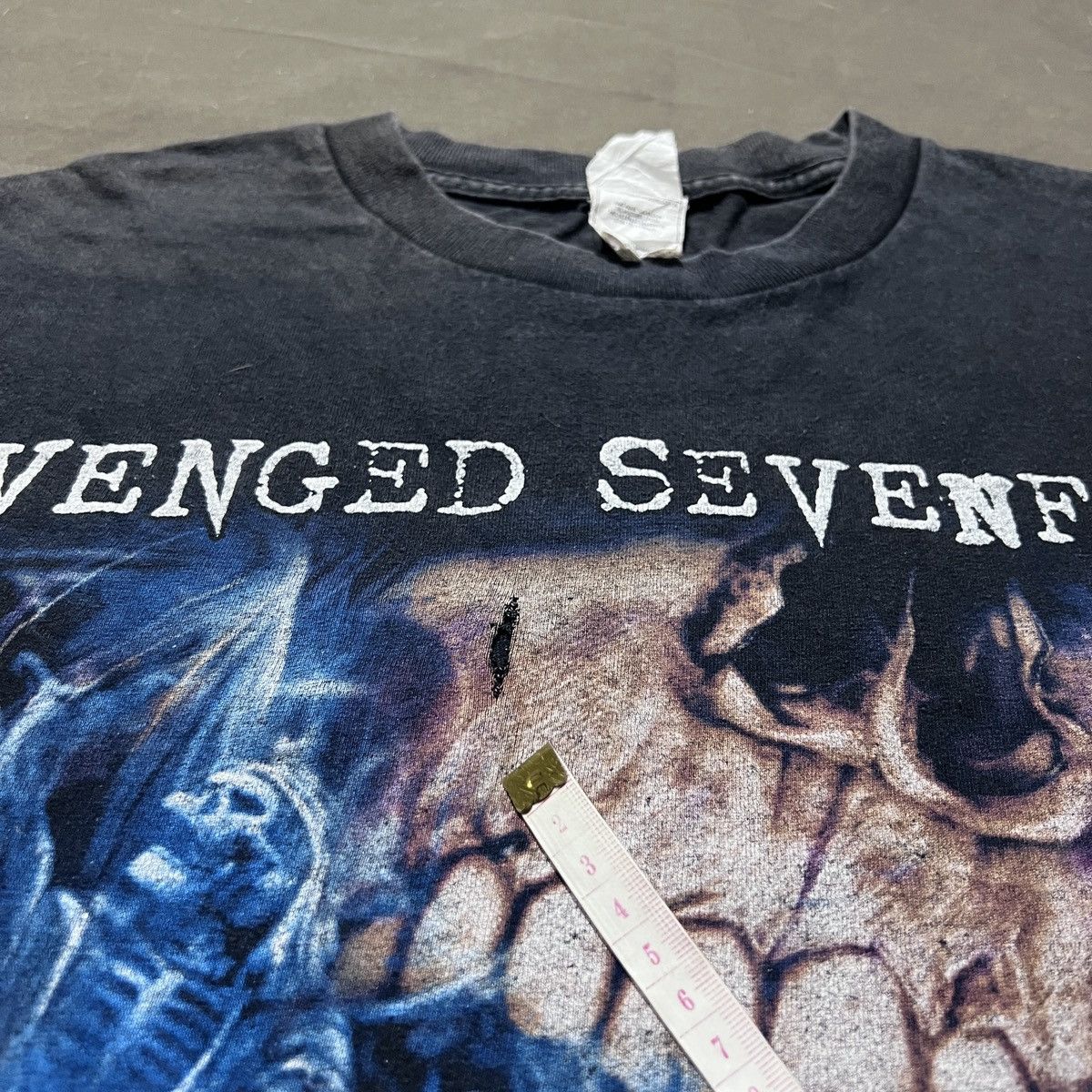 Band Tees Vintage Y2K Avenged Sevenfold A7X 2XL Thrashed Faded Metal Size US XXL / EU 58 / 5 - 5 Thumbnail