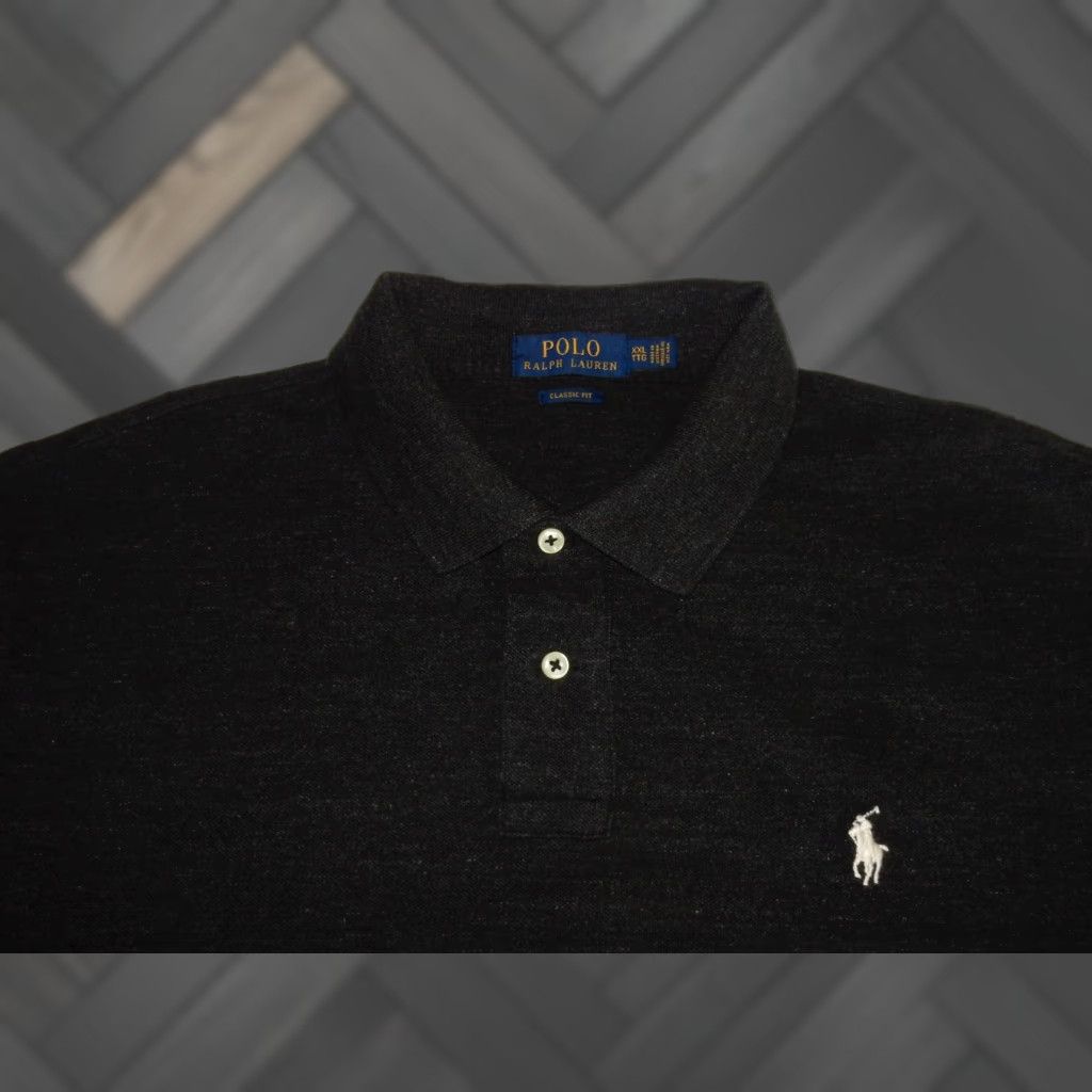 Ralph Lauren VINTAGE Ralph Lauren Polo Shirt Men Short Sleeve 2XL Gray Cotton Casual Size US XXL / EU 58 / 5 - 1 Thumbnail