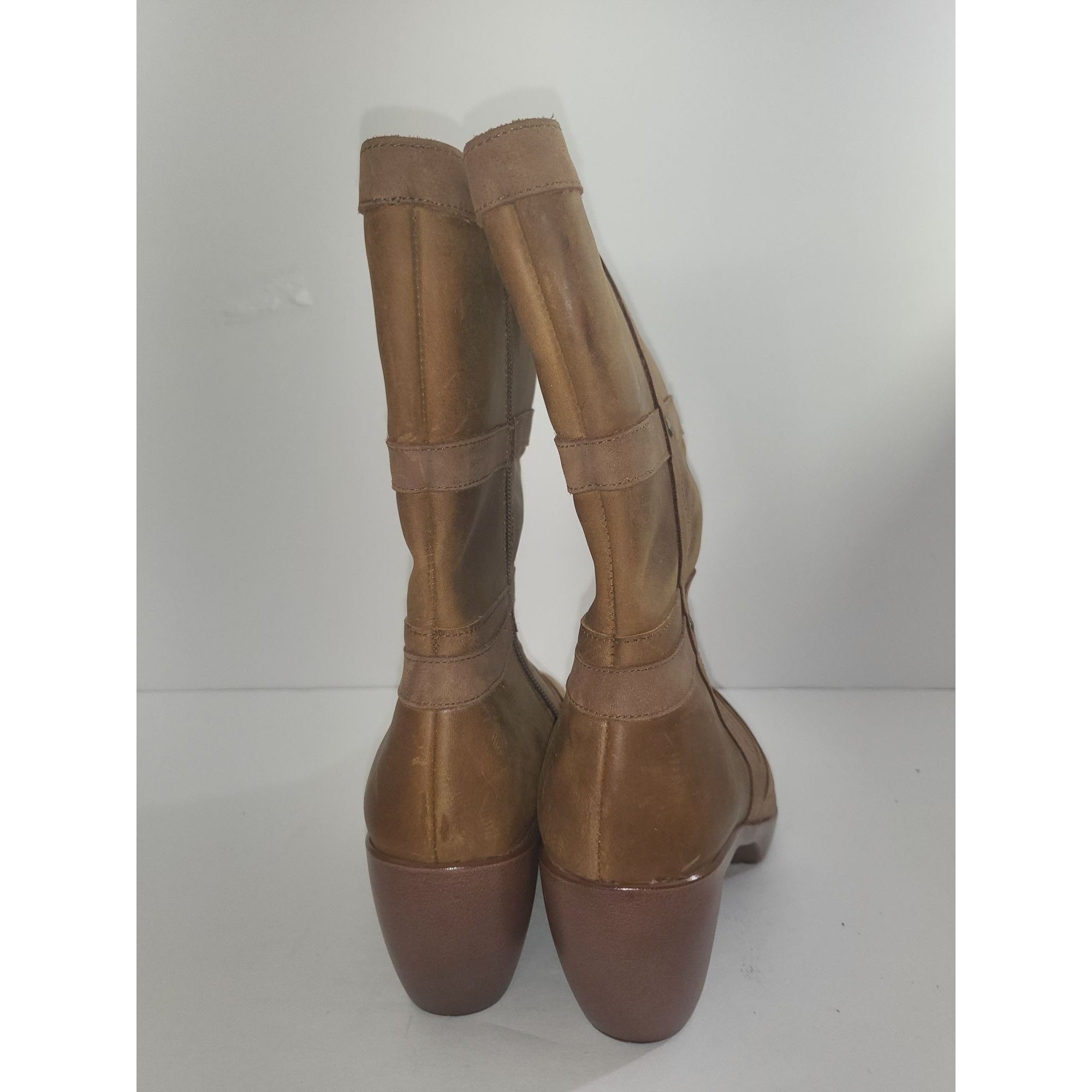 Poeme Bohemian Naot Winter Boots Women Sz 39 EU 8 US Brown Leather Mid Calf Size US 8 / IT 38 - 4 Thumbnail