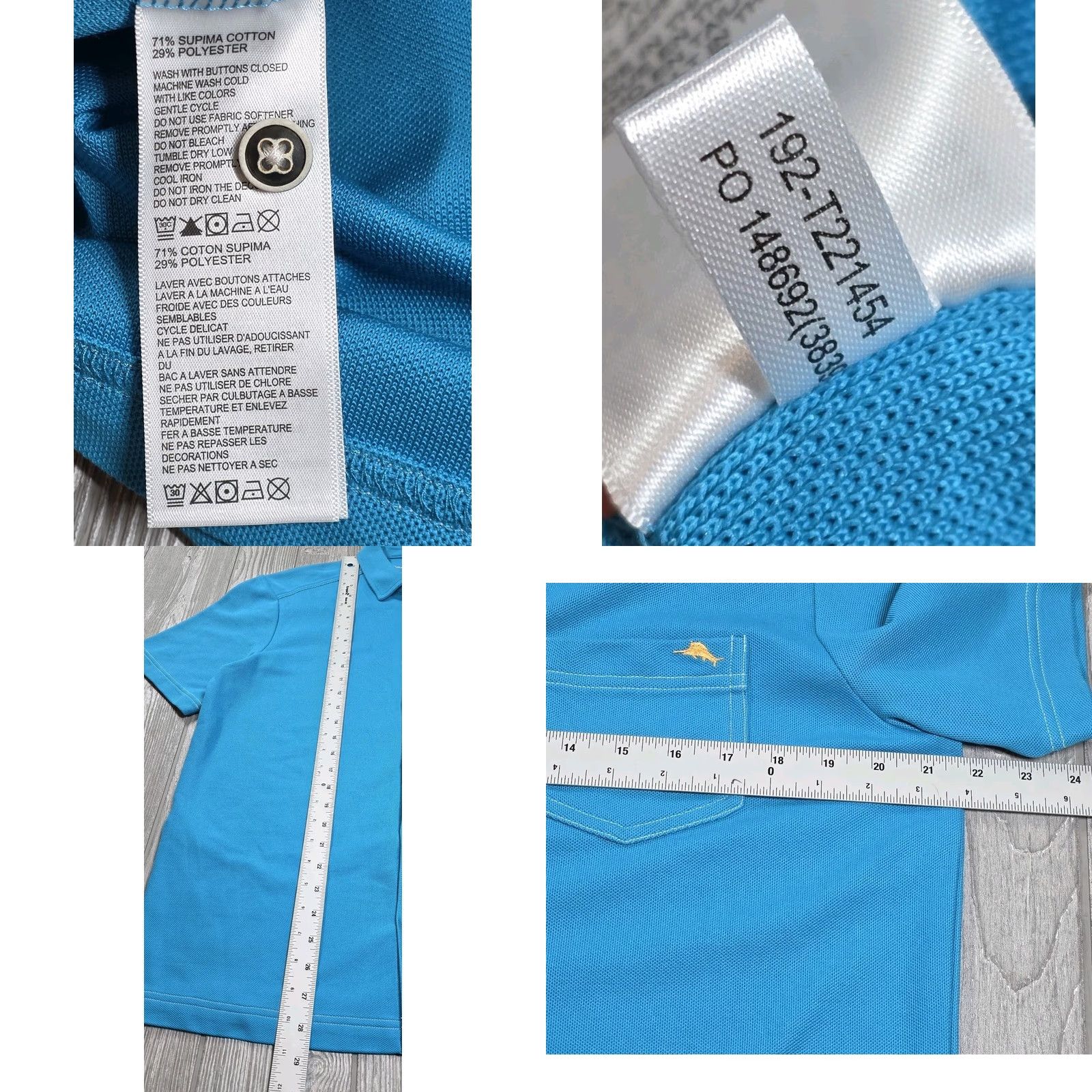 Tommy Bahama Tommy Bahama Costa Wave Camp Shirt Blue Men's M Short-Sleeve Knit Button-Up Size US M / EU 48-50 / 2 - 8 Thumbnail
