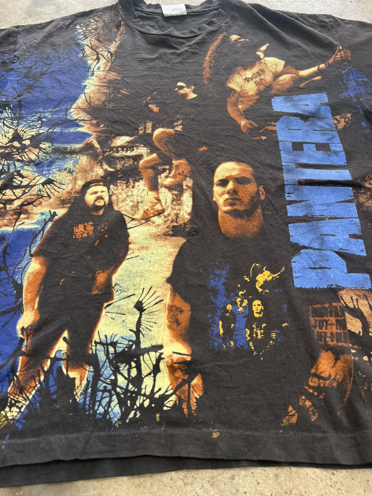 Band Tees Vintage 1993 Pantera All Over Print AOP Winterland Tee Size US XL / EU 56 / 4 - 9 Thumbnail