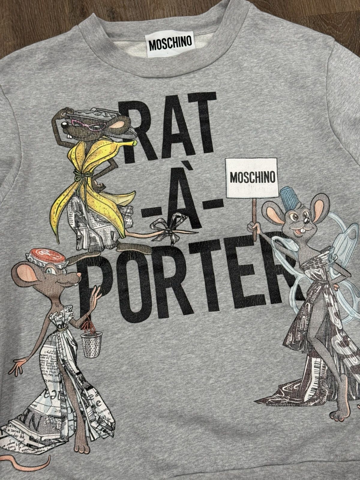 Moschino Moschino Couture “Rat-à-Porter” Graphic Sweatshirt Size M / US 6-8 / IT 42-44 - 3 Thumbnail