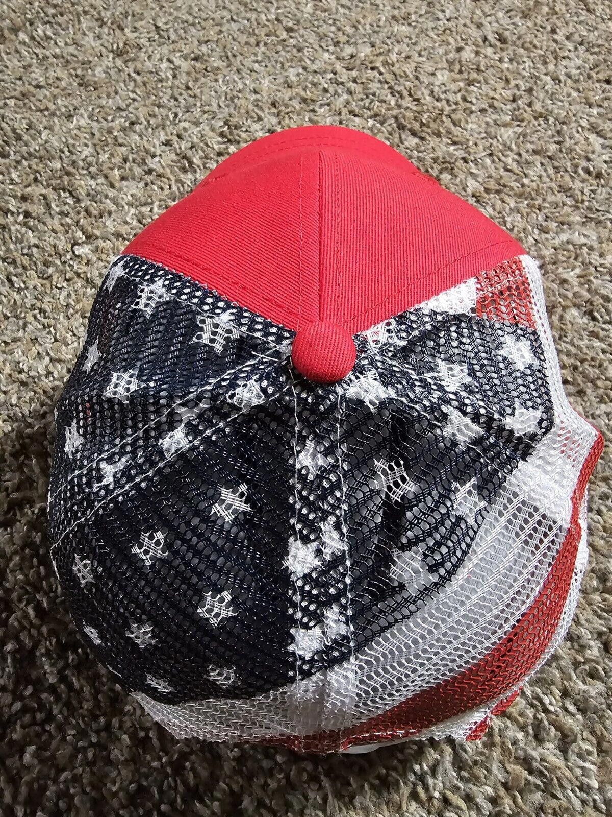 Designer Coca Cola American Flag Snapback Mesh Trucker Cap Hat Size ONE SIZE - 5 Thumbnail