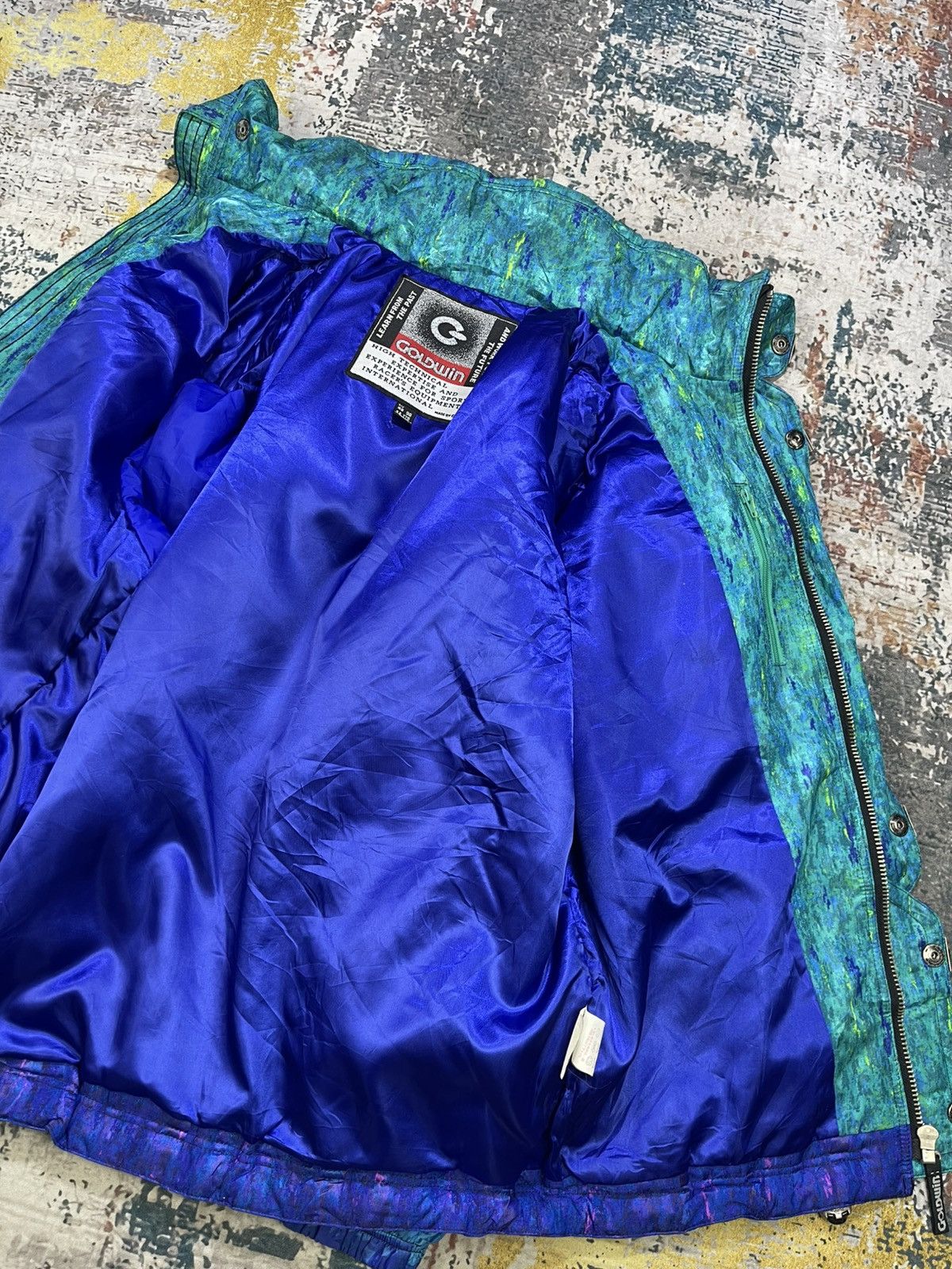 Goldwin Vtg 90s Goldwin Multicolor Abstract Ski Jacket Size US L / EU 52-54 / 3 - 10 Thumbnail