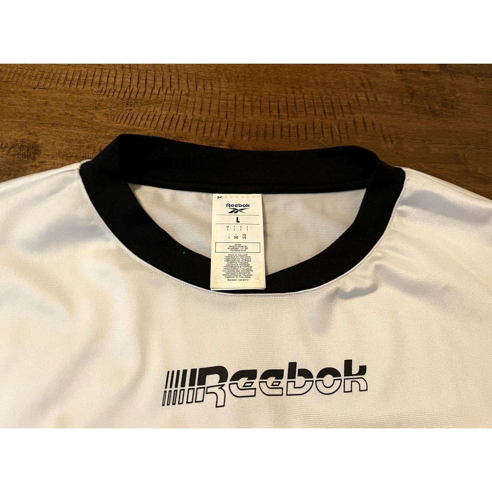 Reebok Reebok MYT Meet You There Jersey Shirt Long Sleeve L White/Black FK6161 Men's Large Size US L / EU 52-54 / 3 - 3 Thumbnail