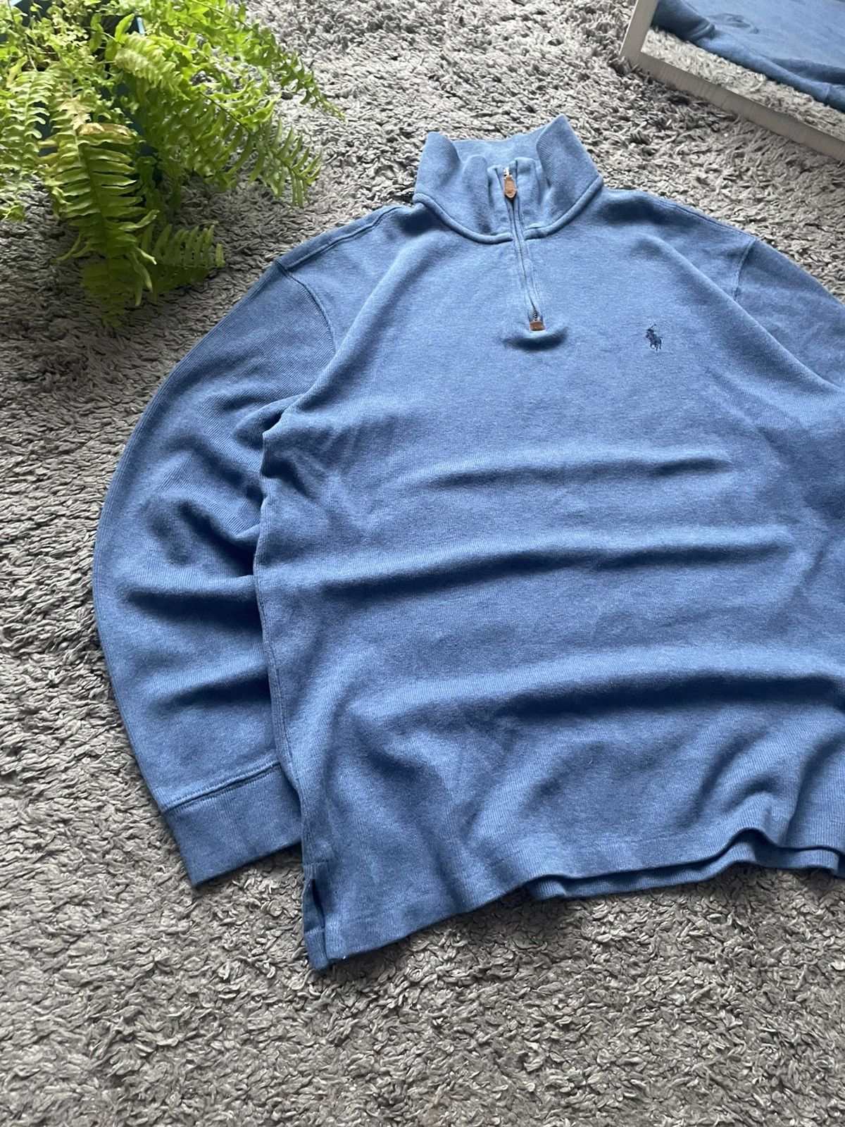 Polo Ralph Lauren × Vintage 00s Polo Ralph Lauren 1/3 Zip Sweatshirt Streetwear Luxury Size US M / EU 48-50 / 2 - 6 Thumbnail