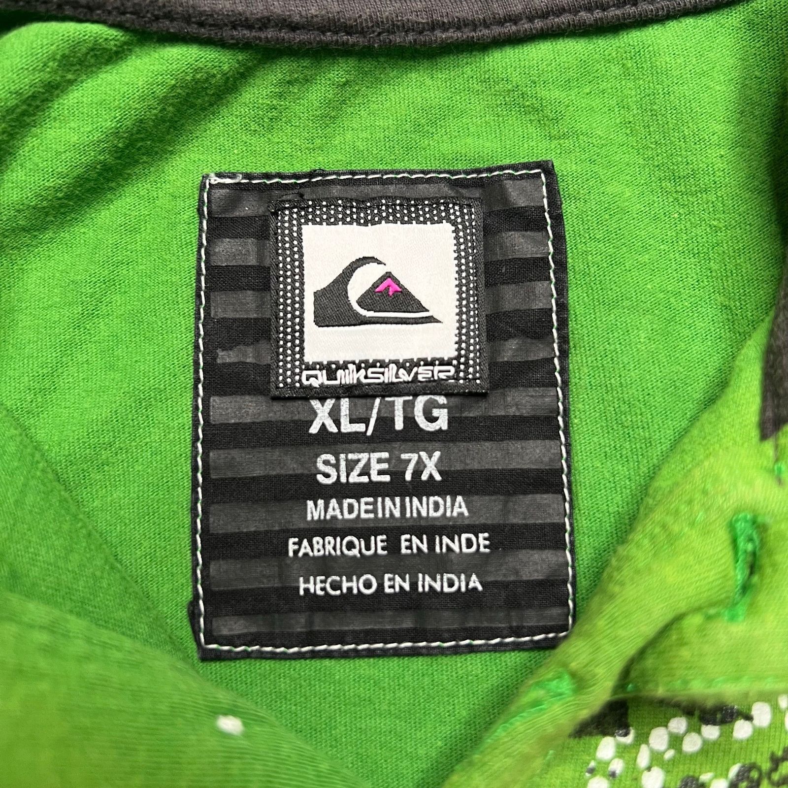 Quicksilver Quiksilver Youth Polo Shirt Size 7X XL Green Surf Skate Y2K Size XL / US 12-14 / IT 48-50 - 3 Thumbnail