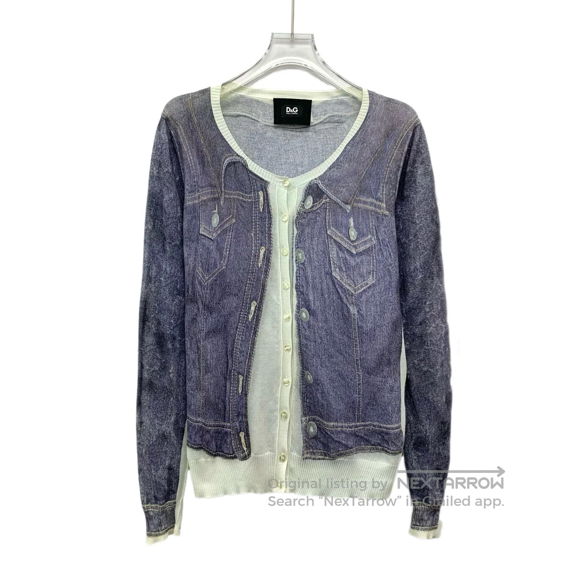 Dolce & Gabbana Dolce Gabbana Purple Cotton Round Neck Single-breasted Lon Size S / US 4 / IT 40 - 1 Thumbnail