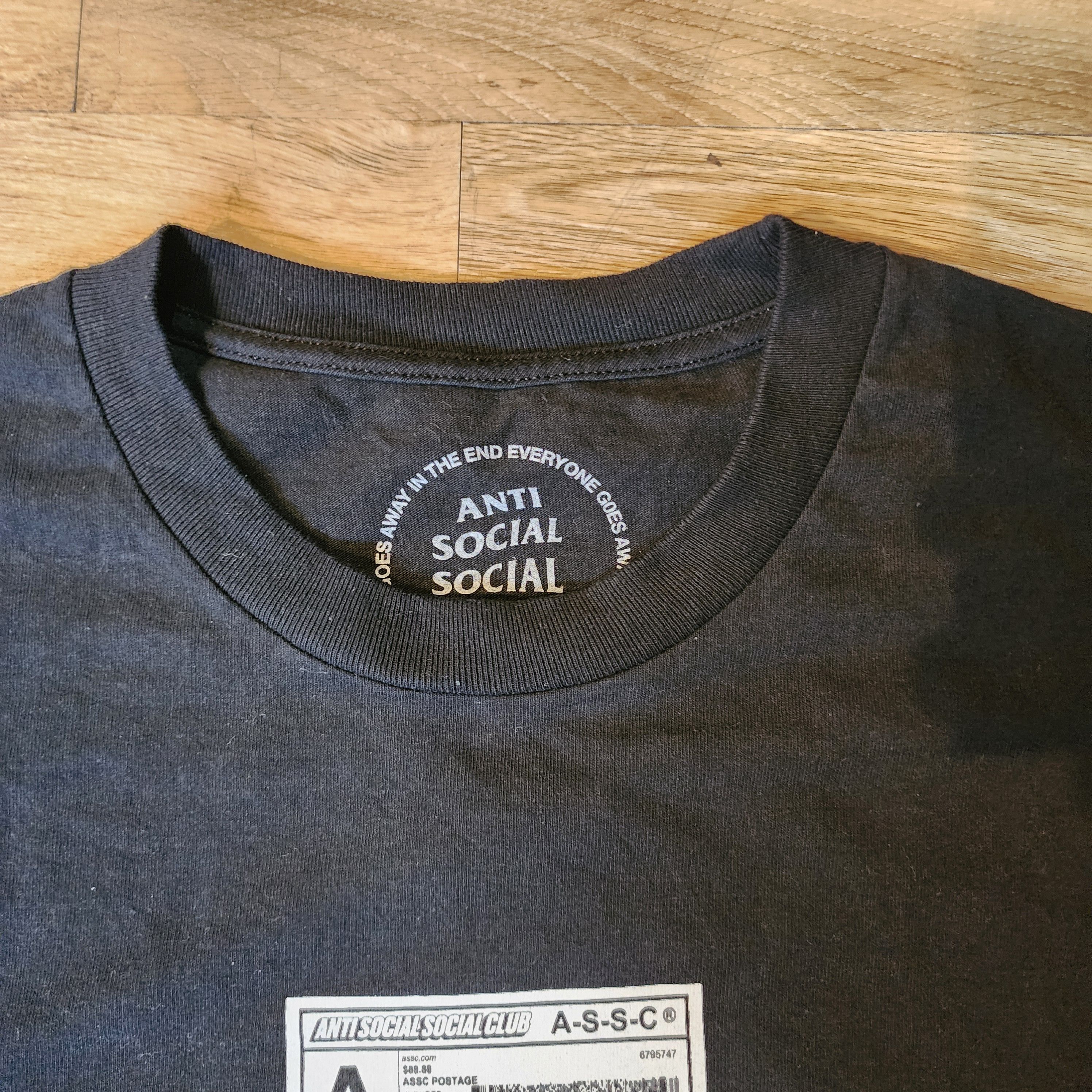 Anti Social Social Club Assc shipping label tee Size US L / EU 52-54 / 3 - 7 Thumbnail