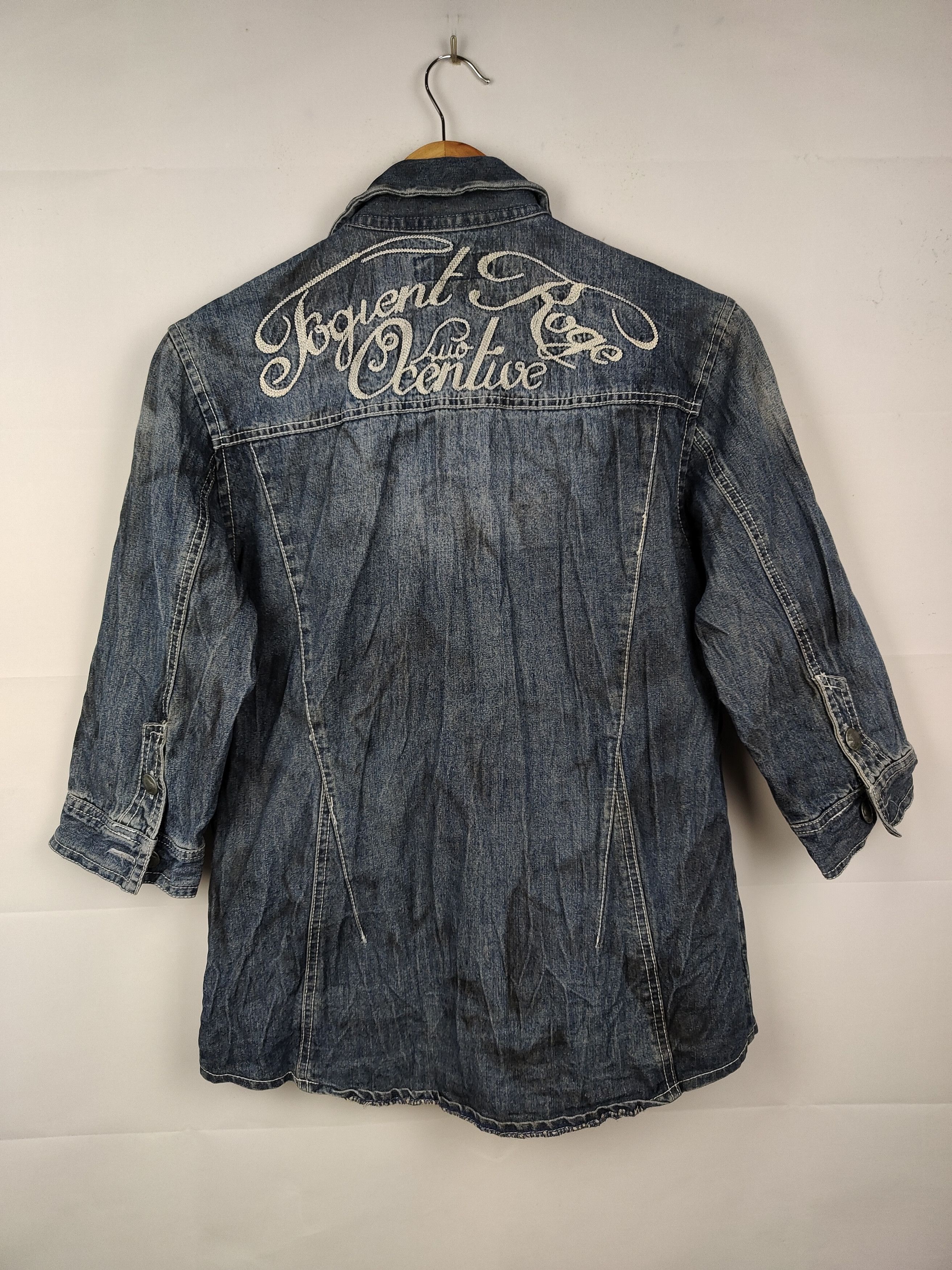 In The Attic × Seditionaries In The Attic Distressed Denim Western Shirt Gothic punk Size US S / EU 44-46 / 1 - 5 Thumbnail