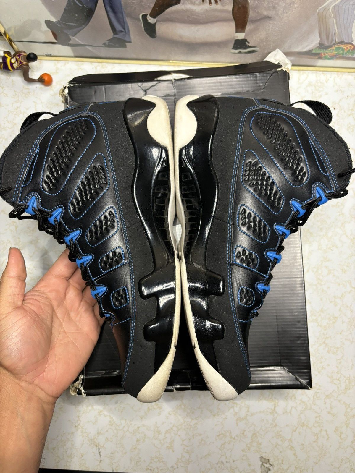 Jordan Brand Air Jordan 9 Retro photo blue Size US 10 / EU 43 - 3 Thumbnail