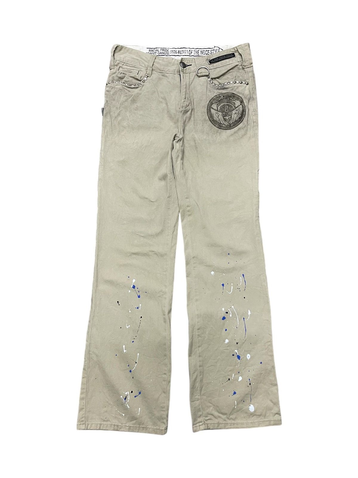 If Six Was Nine 2000s OF THE NEIGE STYLE LGB STYLE STUDDED PANT Size US 31 - 2 Thumbnail
