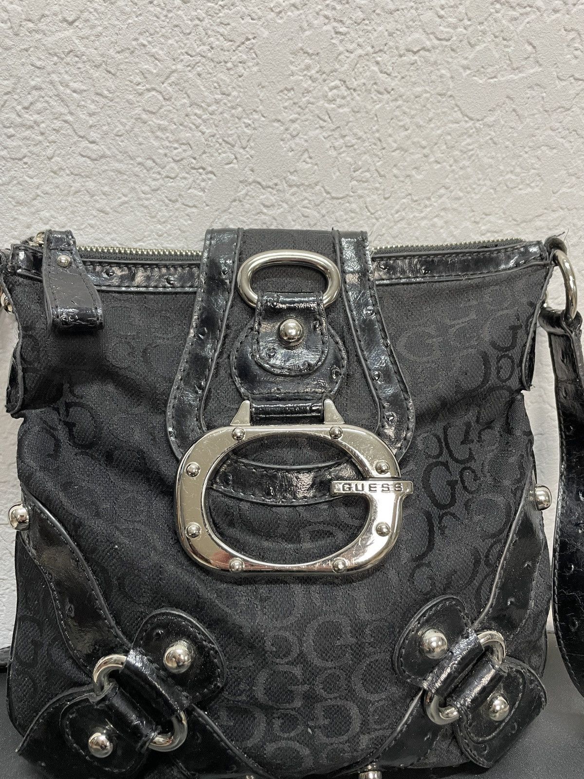 Guess × Vintage Rare🔥🔥 Y2K Vintage GUESS Baguette Shoulder Bag Denim Size ONE SIZE - 6 Thumbnail