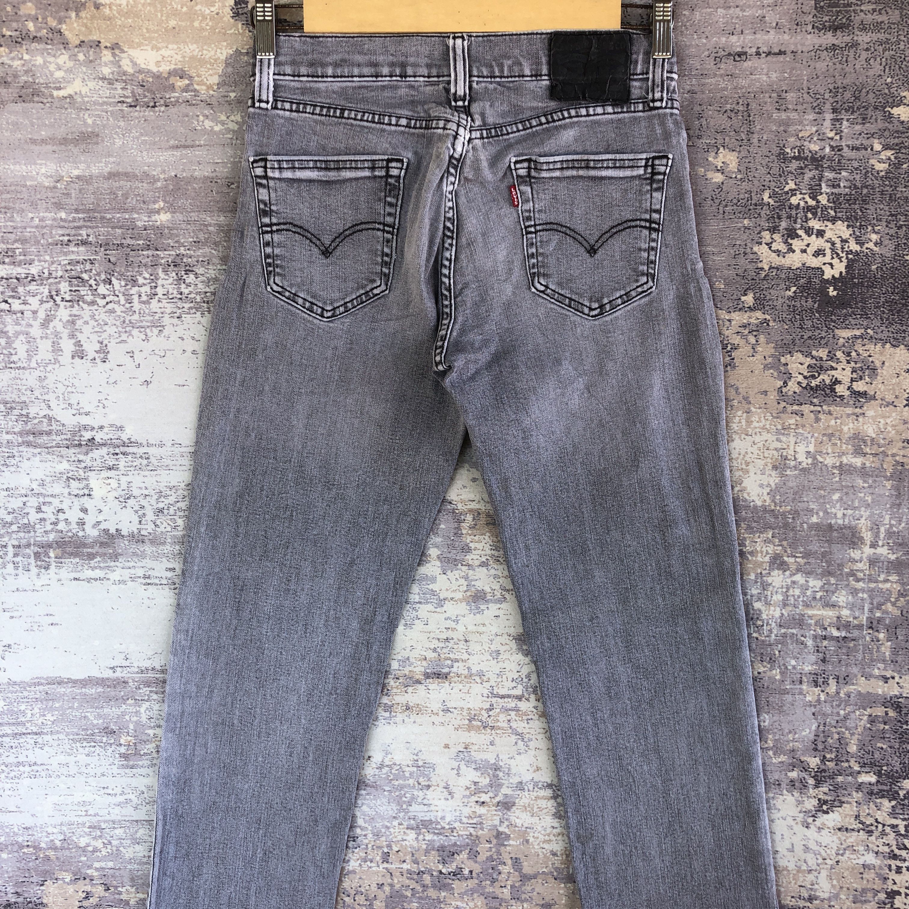 Vintage Levis 511 Faded Black Jeans Levi's Ash Gray Denim