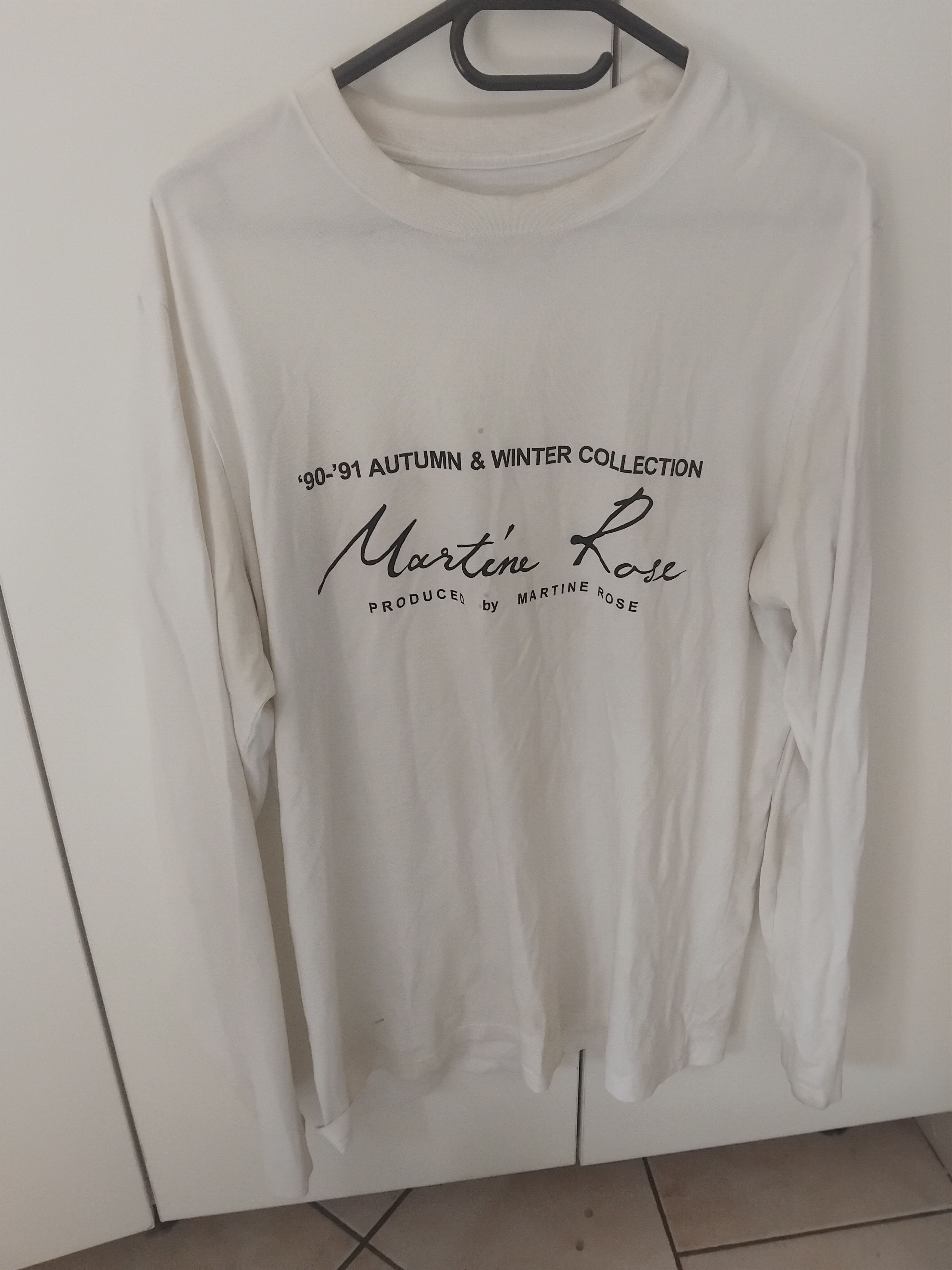 Martine Rose Martine Rose Classic Logo T Shirt (Long Sleeve) Size US M / EU 48-50 / 2 - 4 Thumbnail