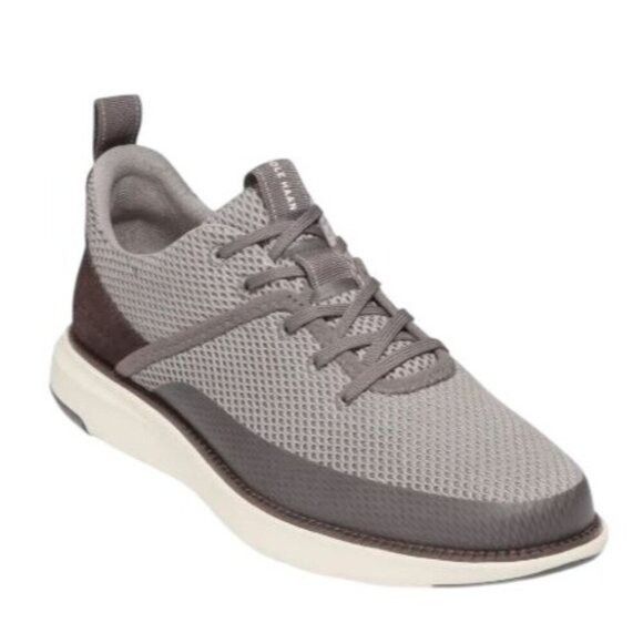 Cole Haan Cole Haan Mens Gray Mesh Brown Suede Zero Grand Atlantic Sne Size US 8 / EU 41 - 1 Thumbnail