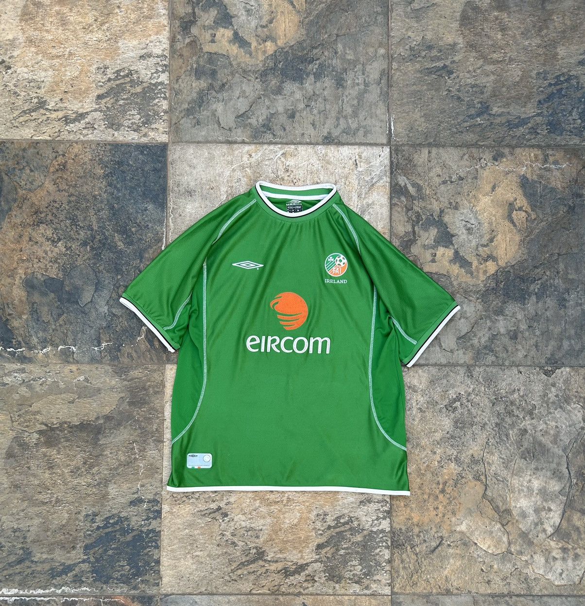 image of Soccer Jersey x Umbro Jersey Ireland 2002 in Emerald, Men's (Size XL)