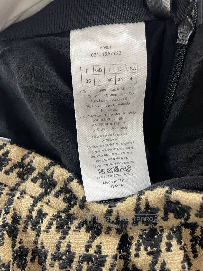 Dior Dior Half-skirt with a thousand-bird check Size 24" / US 00 / IT 34 - 4 Thumbnail