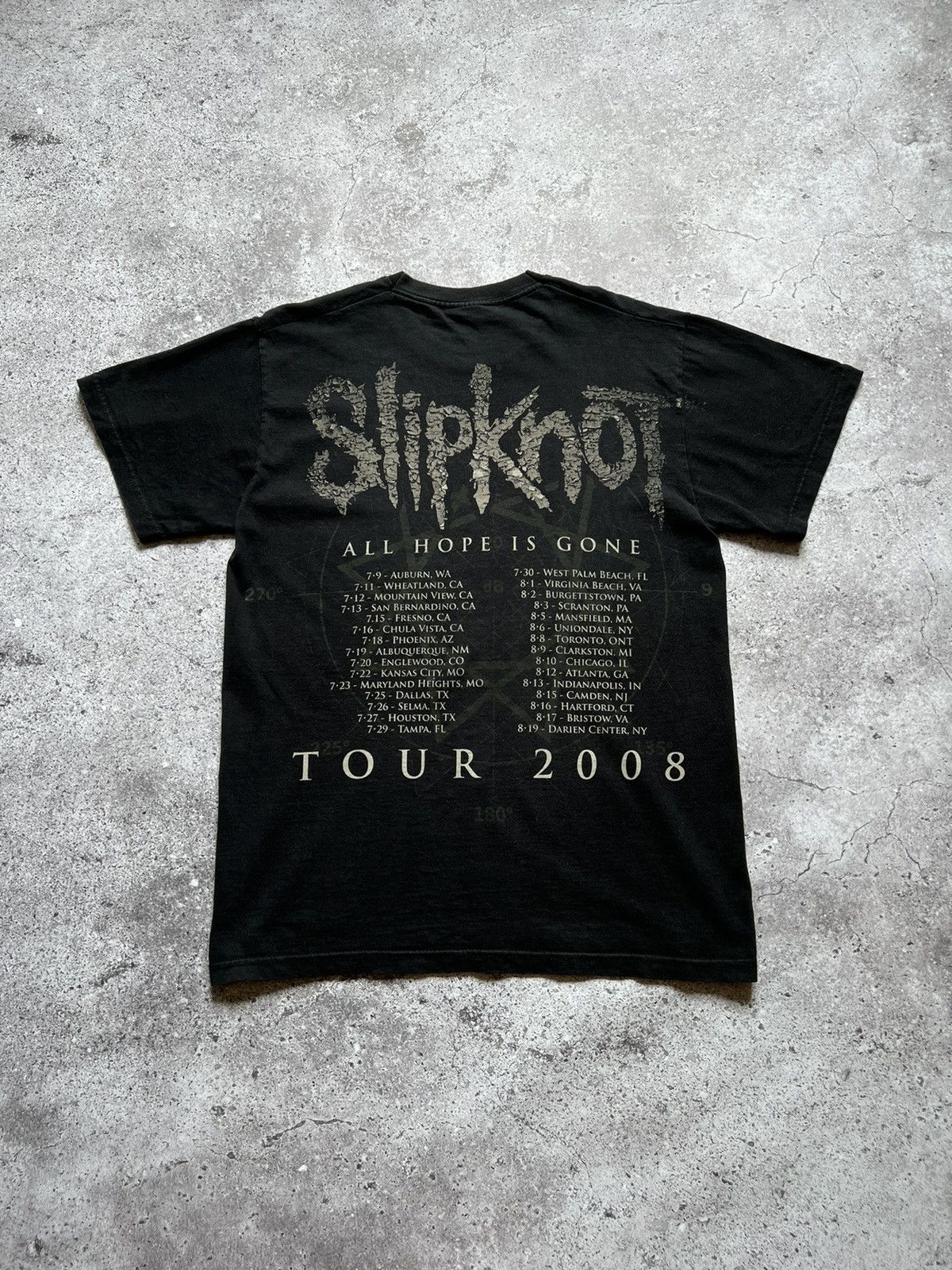Vintage 2008 Slipknot All Hope Is Gone Metal Band T-shirt