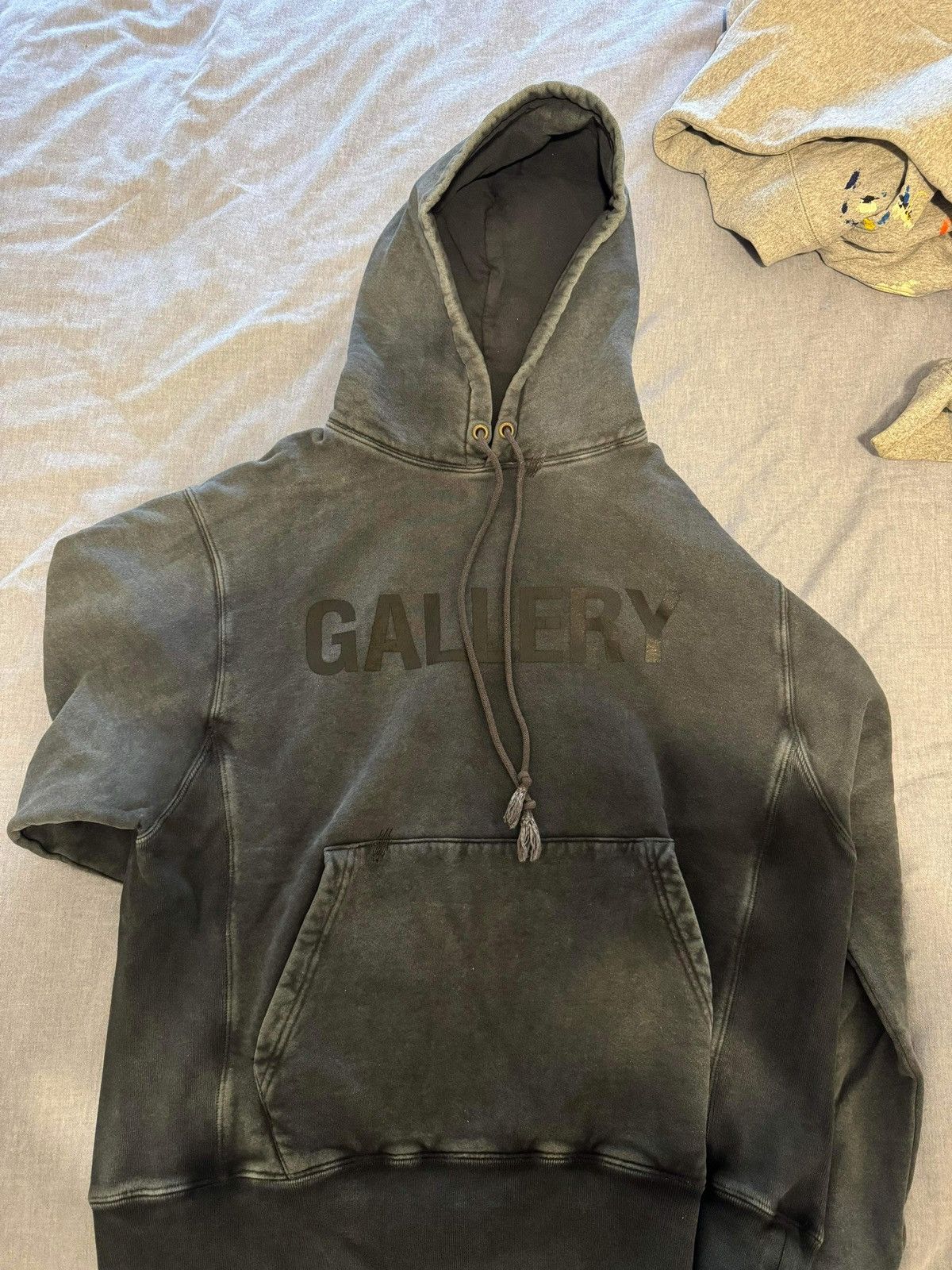 image of Gallery Dept. Flames Hoodie Black, Men's (Size Large)