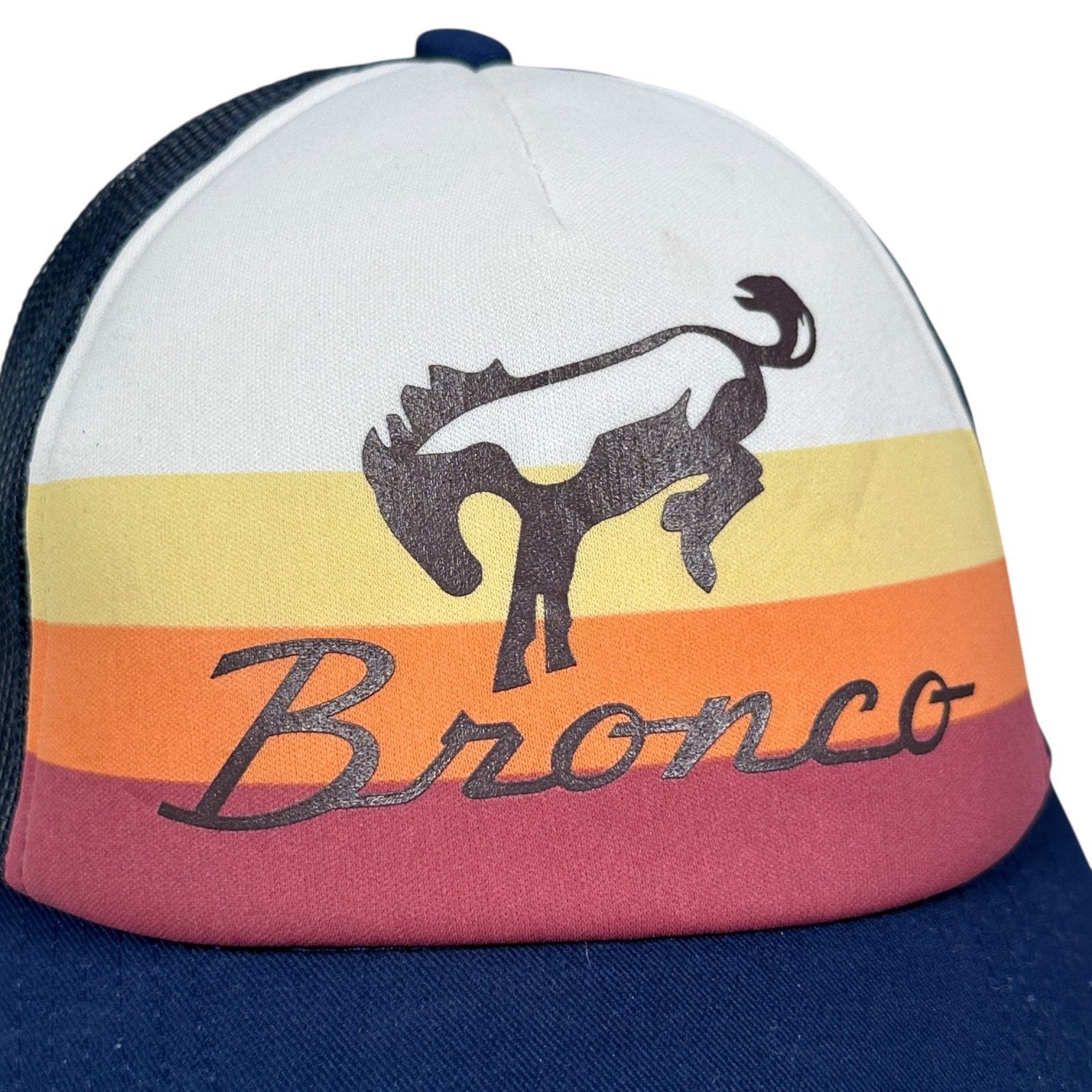 Ford Ford Bronco Trucker Hat Retro Canvas Sand Adult Horse New Size ONE SIZE - 2 Thumbnail