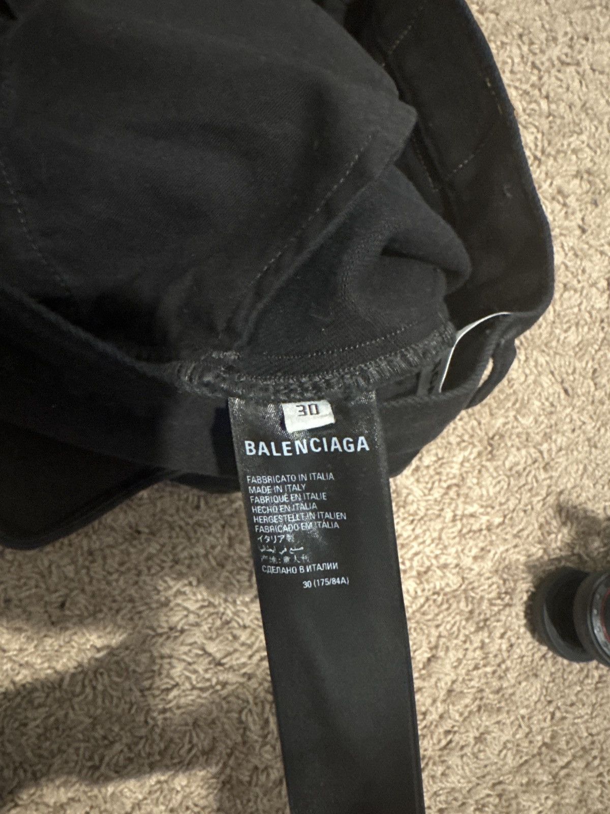 Balenciaga Skinny denim pants black denim Size 30" / US 8 / IT 44 - 5 Thumbnail