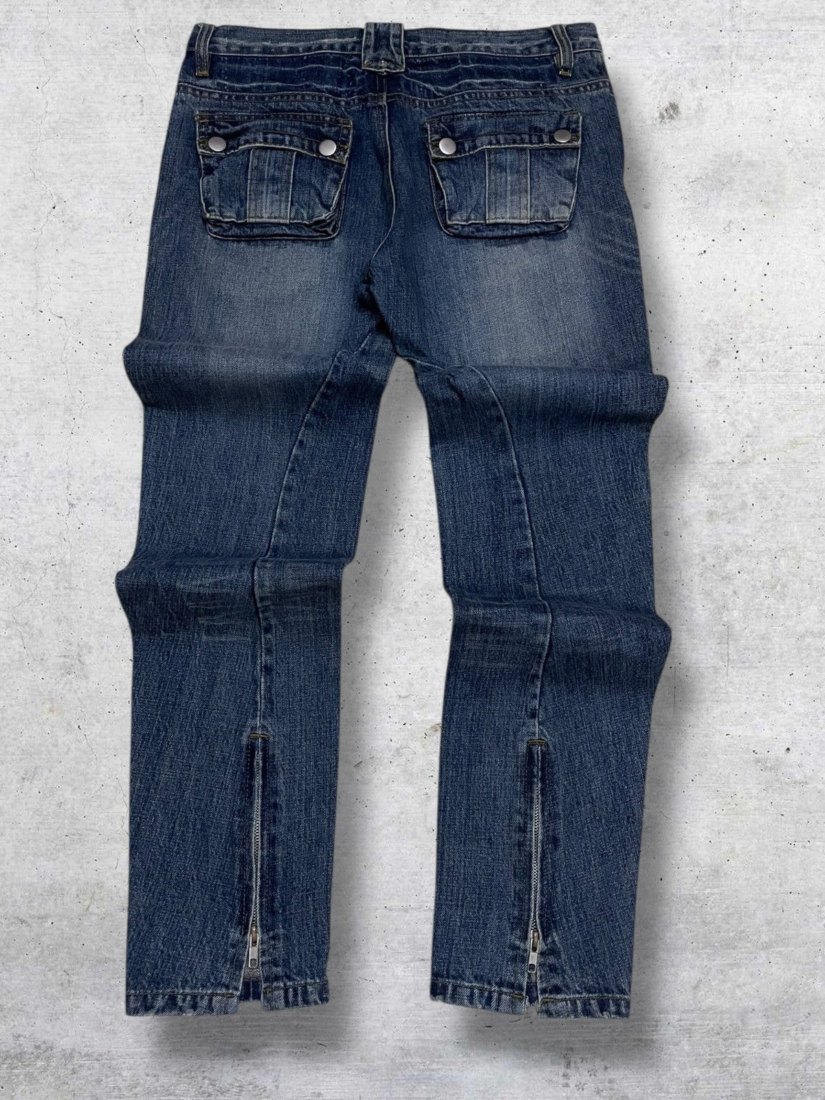 Japanese Brand VINTAGE BIT BLUE JAPAN DESIGNER 90S PUNK BIKERS OG DENIM Size US 29 - 8 Thumbnail