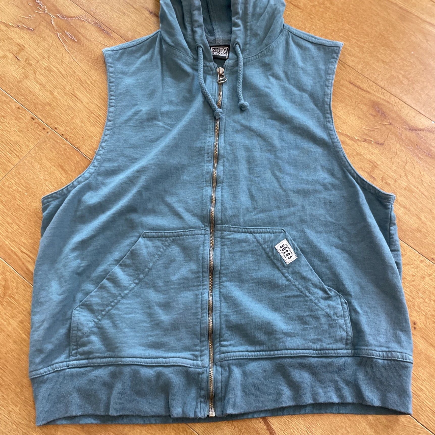 Vintage VINTAGE Nine O Two Six Five Hooded Vest Blue Surfer Full Zip Grunge Sleeveless S Women Men? Size S / US 4 / IT 40 - 2 Thumbnail