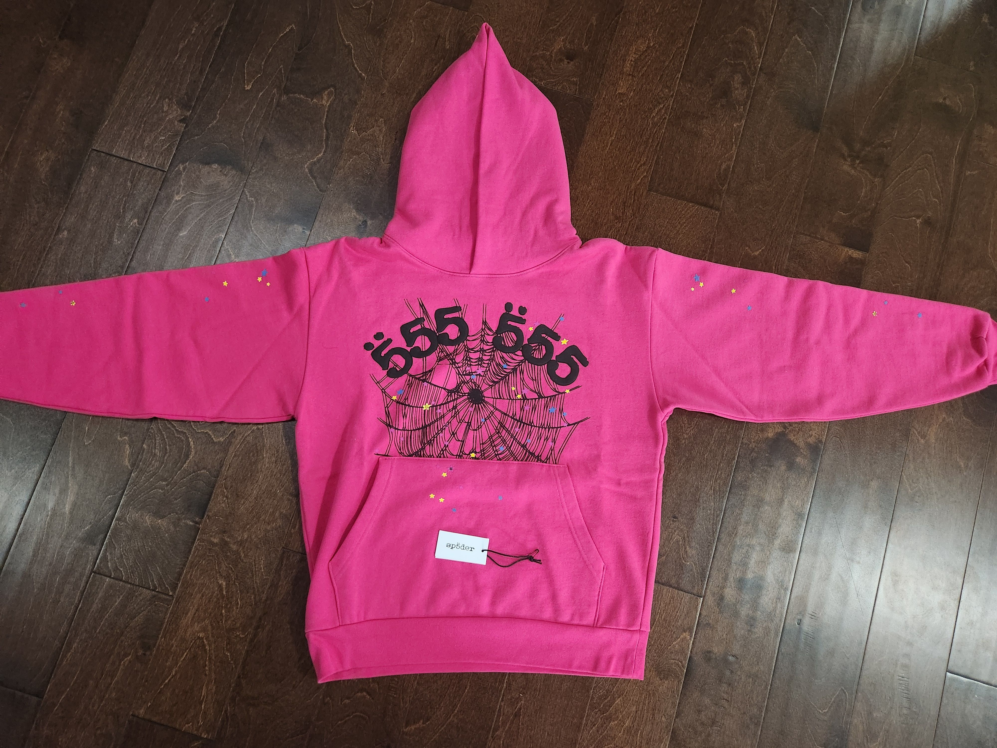 Sp5der SP5DER Pink Angel Number Beluga Hoodie Size US M / EU 48-50 / 2 - 4 Thumbnail