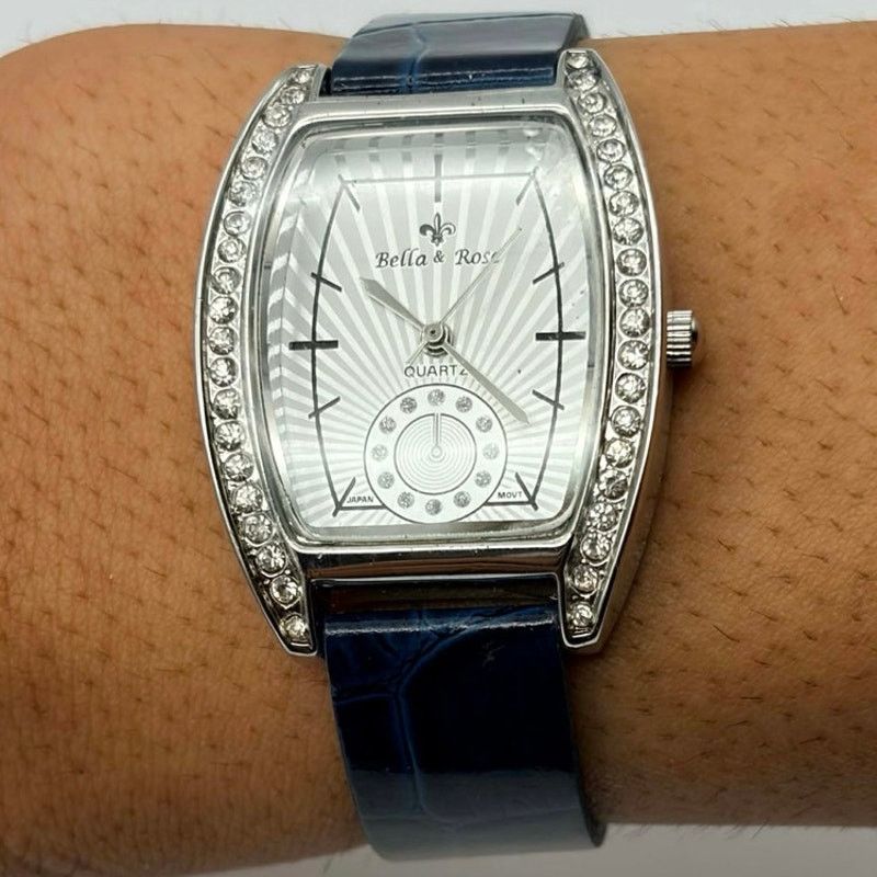 Other Blue & Silver Crystal Bella & Rose Watch Size ONE SIZE - 1 Thumbnail