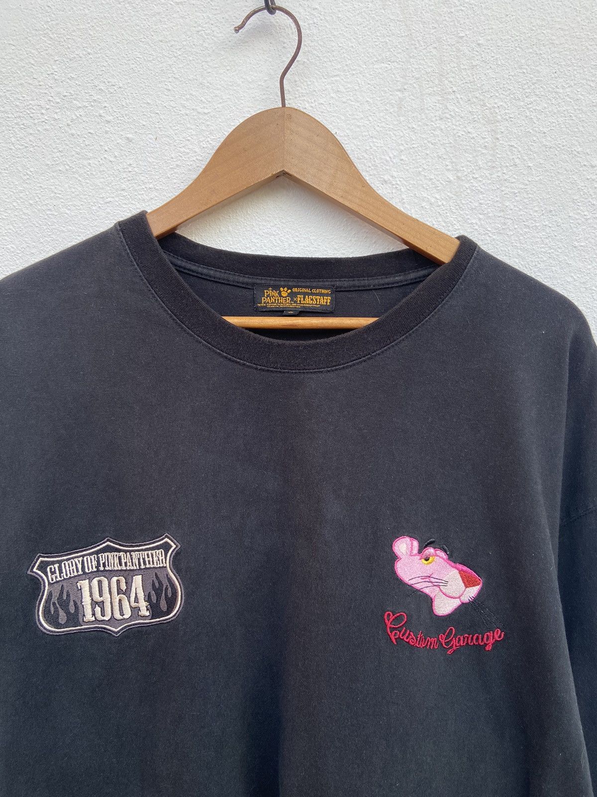 Flagstuff 🔥 Rare Pink Panther X Flaggstaff t shirt long sleeve Size US XL / EU 56 / 4 - 7 Thumbnail