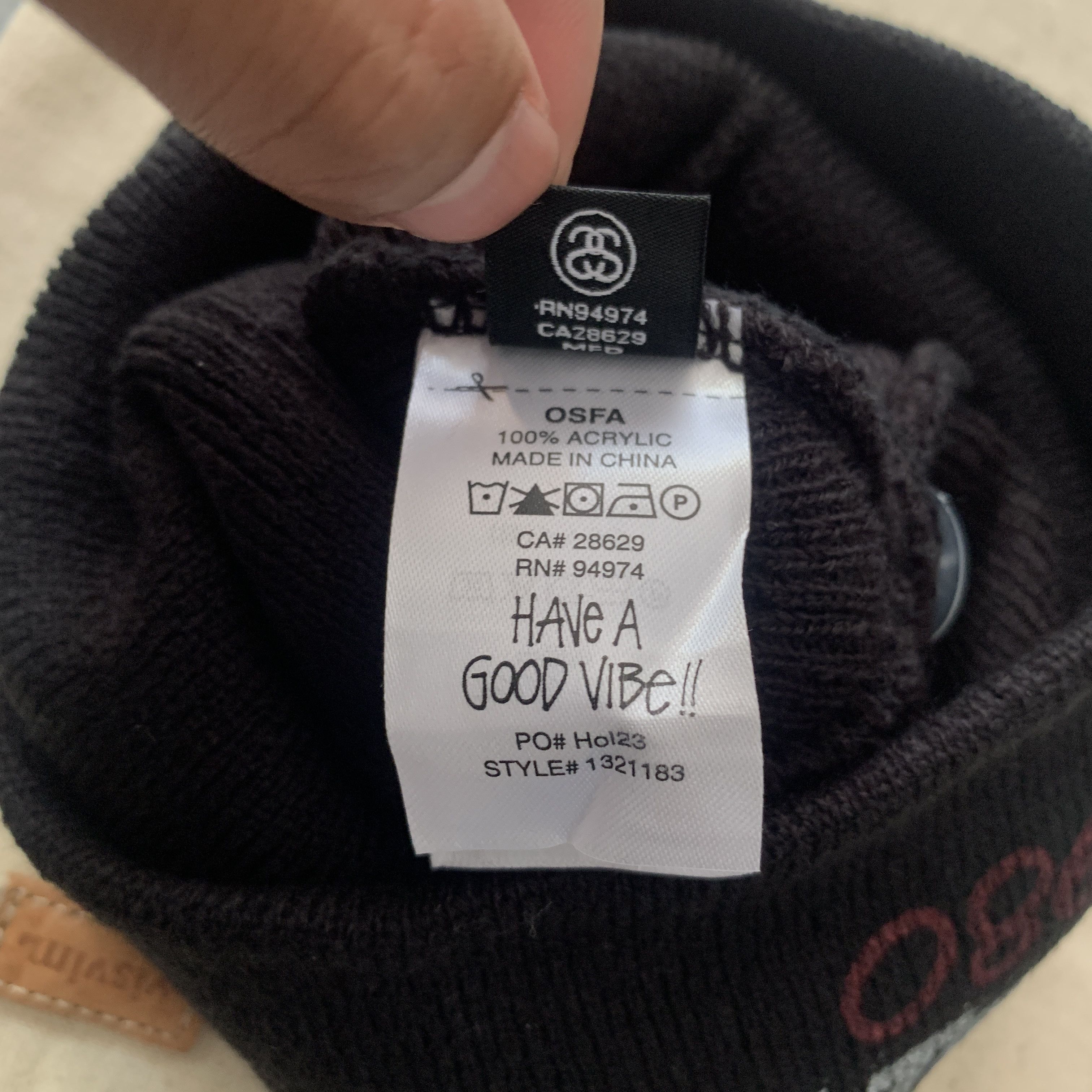 Stussy × Vintage Stussy workgear print skullcap Size ONE SIZE - 4 Thumbnail
