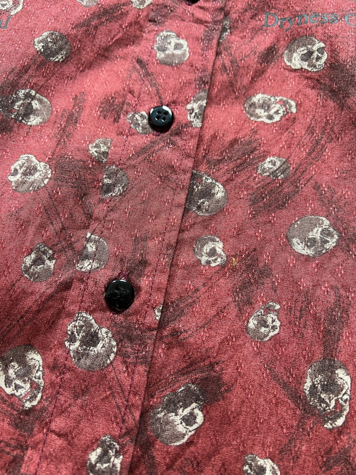 In The Attic × Japanese Brand × Seditionaries In The Attic Poem Skull All-over Print Button Up Shirt Size US L / EU 52-54 / 3 - 12 Thumbnail
