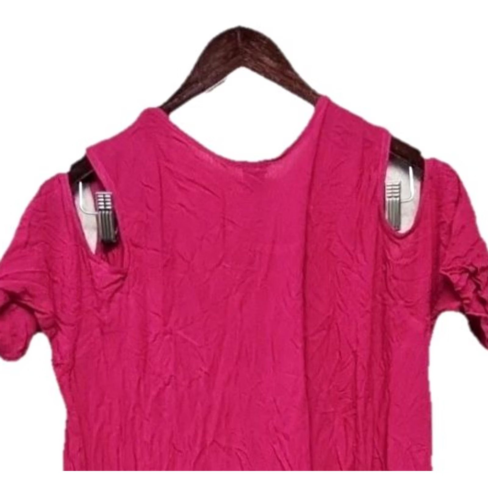 Rivieras Riviera Sun Pink Embroidered Boho Tunic Dress Women’s Plus 3X Pullover Scoop Neck Knee Length Rayon Floral Embroidered Bohemian Style Womens Size XXL / US 16-18 / IT 52-54 - 7 Thumbnail