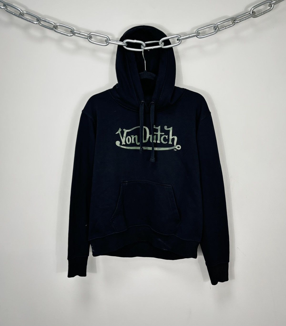 Vintage Von Dutch Big Logo Y2K Black Hype Hoodie Size US S / EU 44-46 / 1 - 1 Thumbnail
