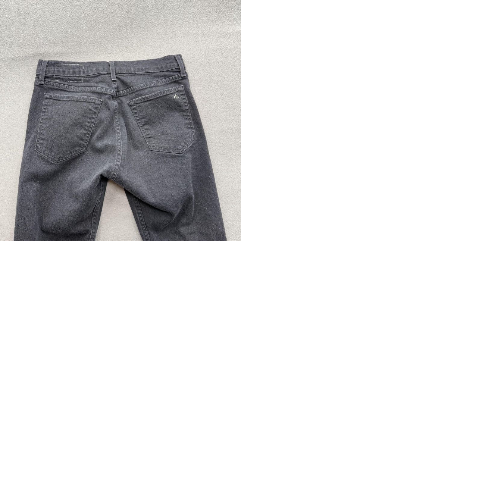 Rag & Bone rag & bone Jeans Mens 30 Black Slim Straight Leg Button Fly M121 Straight Jeans Size US 30 / EU 46 - 9 Thumbnail