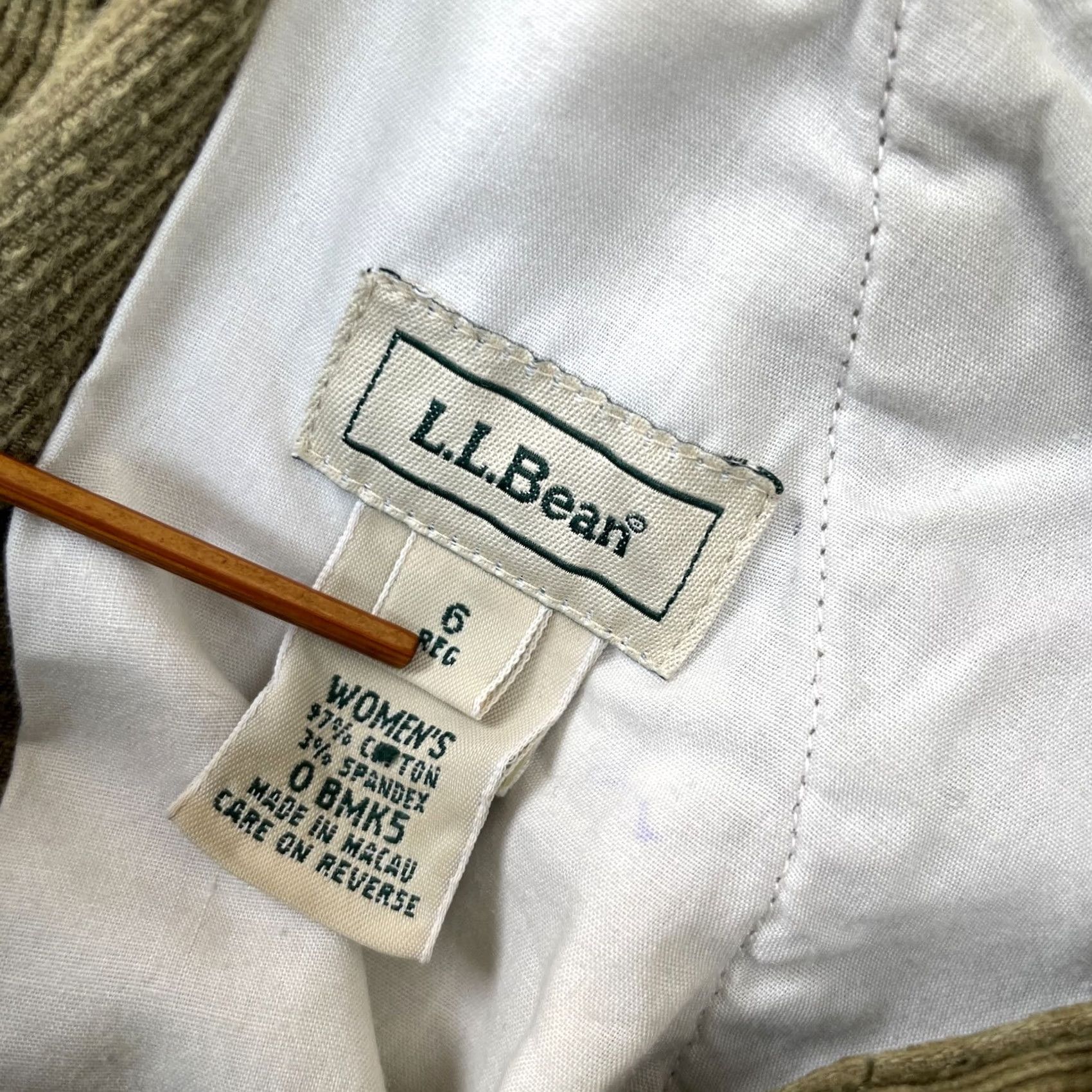 Vintage VINTAGE LL Bean Pants Womens 6R Green Corduroy Pleated Straight Leg Cotton Stretch Size 28" / US 6 / IT 42 - 6 Thumbnail