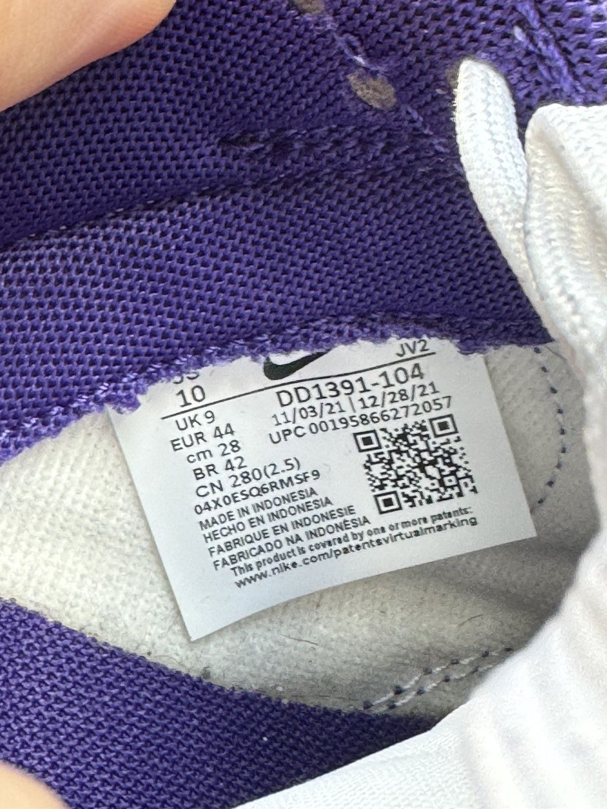 Nike Nike dunk low Court Purple Size US 10 / EU 43 - 9 Thumbnail