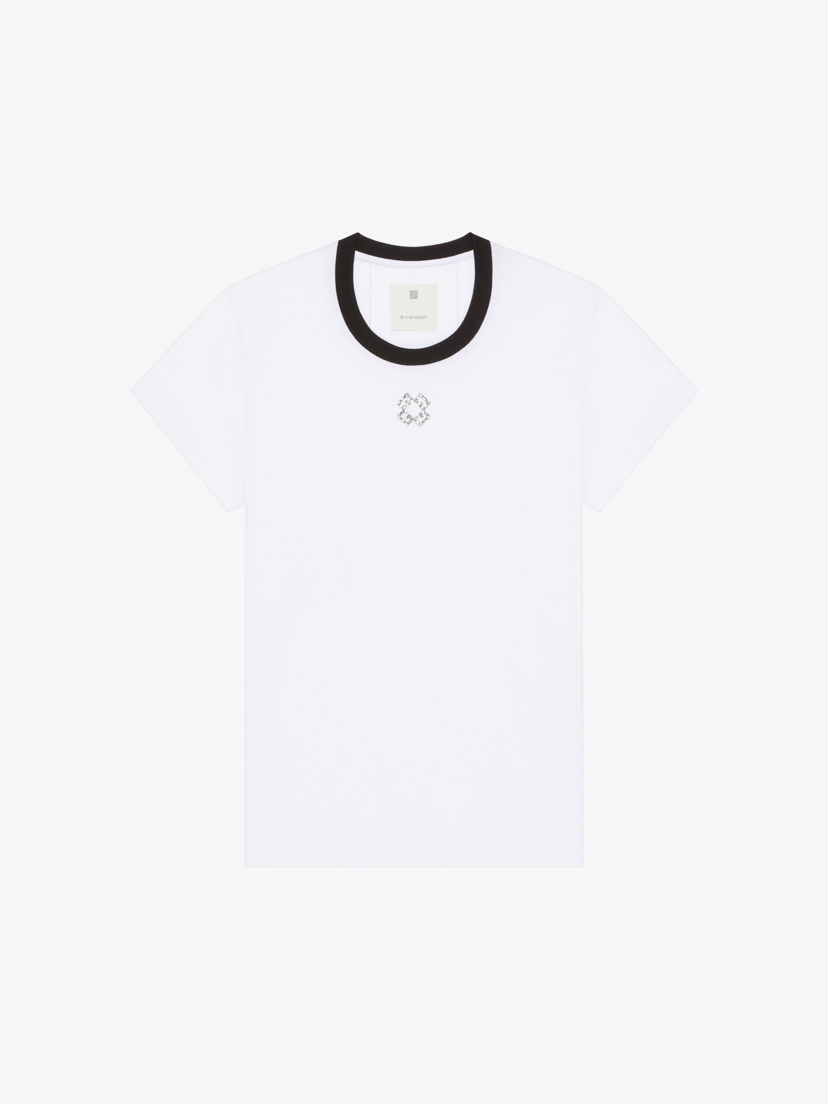 Givenchy o1n1vont0326 Slim Fit T Shirt in White Size M / US 6-8 / IT 42-44 - 1 Thumbnail