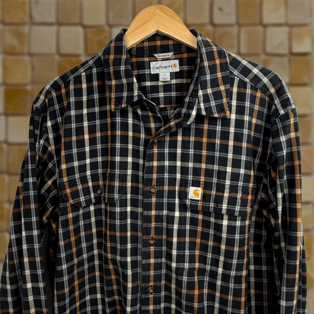 Carhartt Carhartt Shirt Mens Large Heavyweight Flannel Plaid Cotton Rugged Button-Up Casual Workwear Size US L / EU 52-54 / 3 - 1 Thumbnail