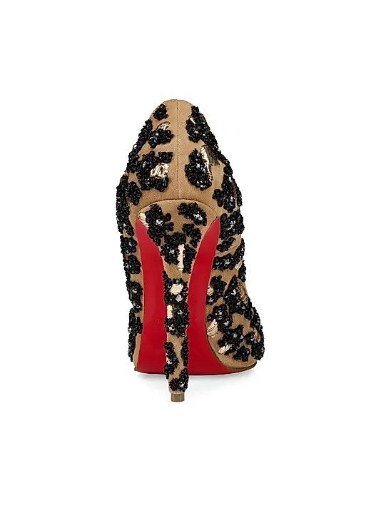 Christian Louboutin oc11z0126 Miss Z Lameleo 120MM in Beige Size US 5 / IT 35 - 3 Thumbnail