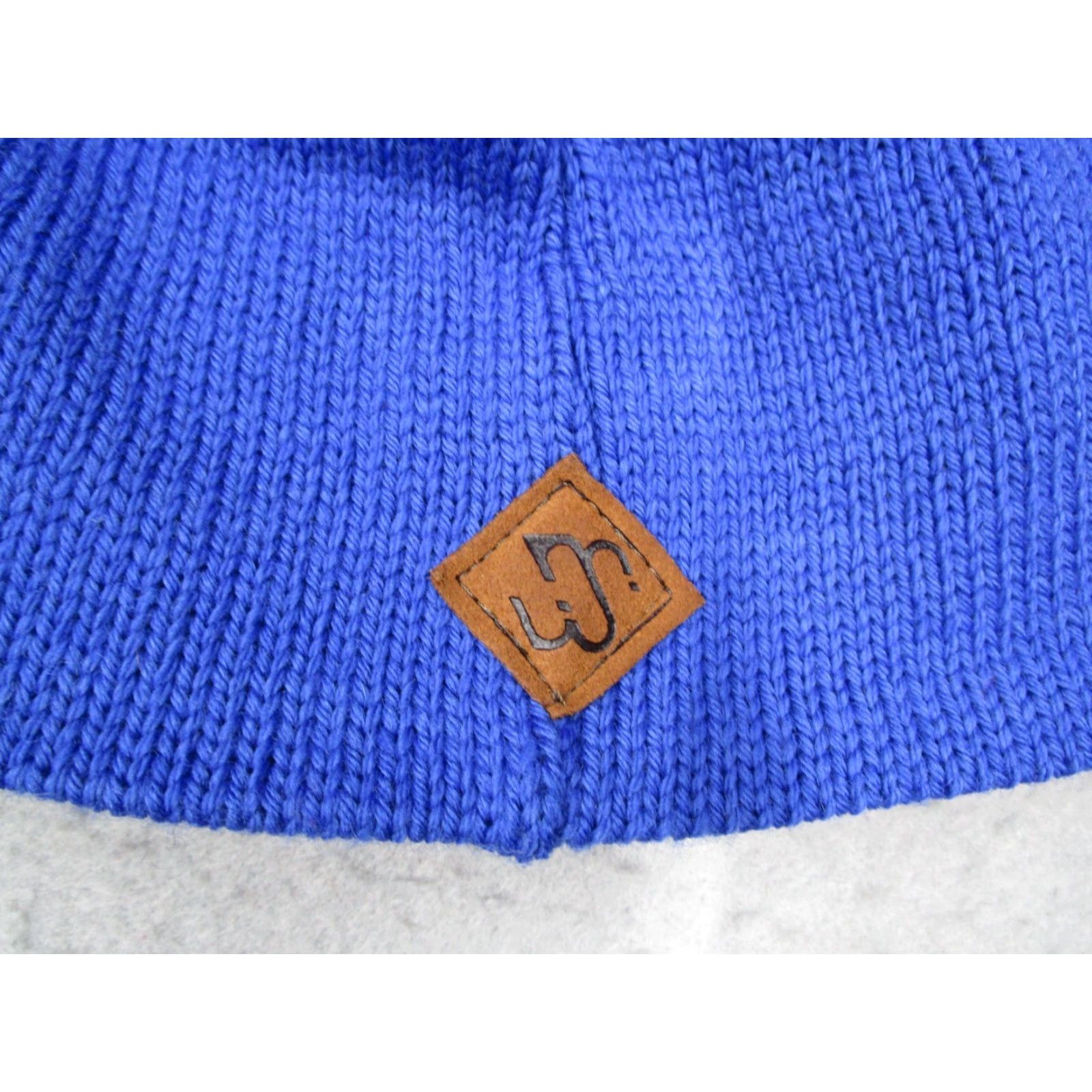 Vintage VINTAGE Merkley Headgear Hat Mens One Size Blue Wool Knit Ski Made in Canada Size ONE SIZE - 2 Thumbnail
