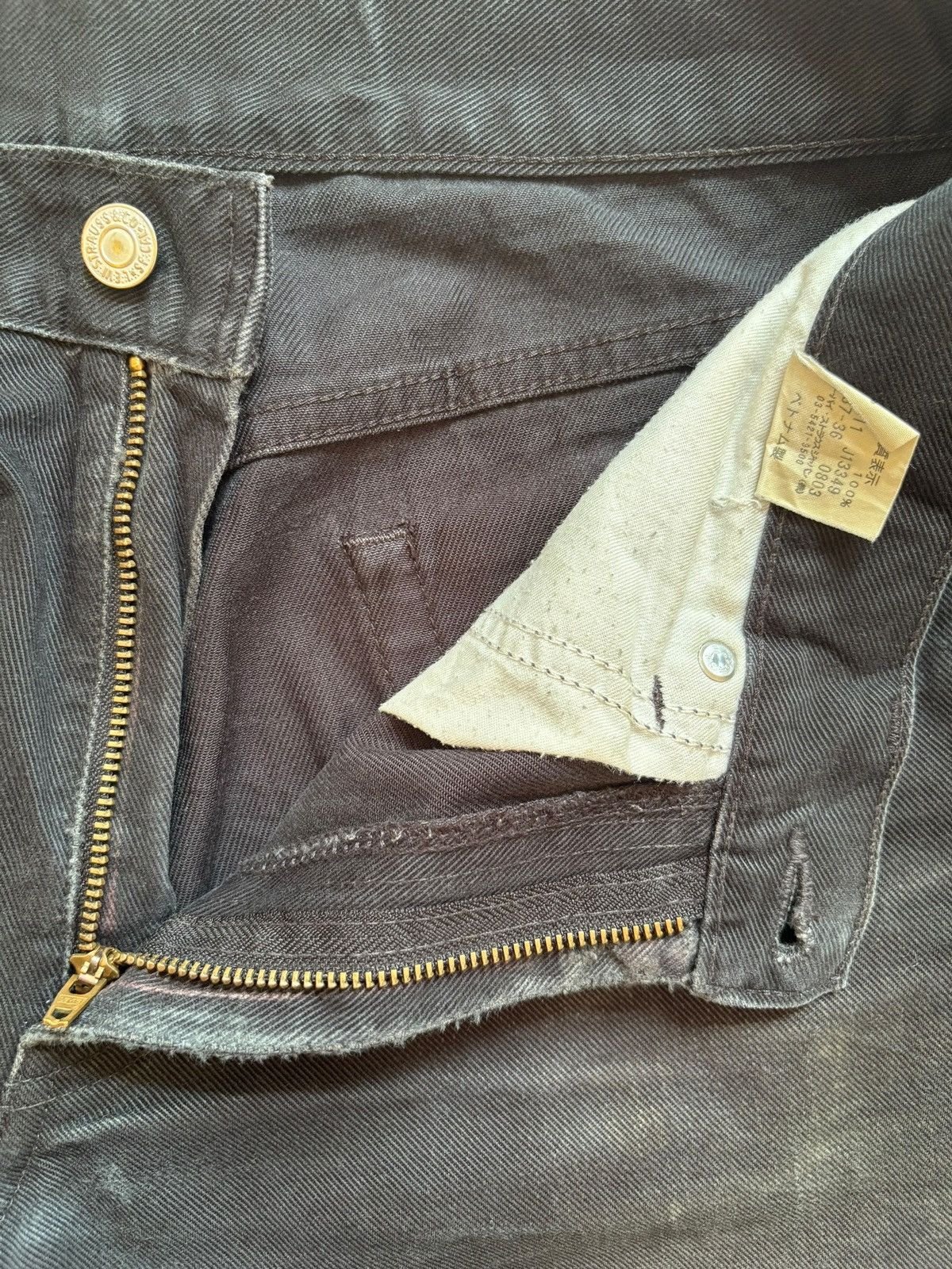 Levi's Vintage 90s Levis 537 Distressed Ripped Bootcut Flare Jeans Size US 30 / EU 46 - 9 Thumbnail