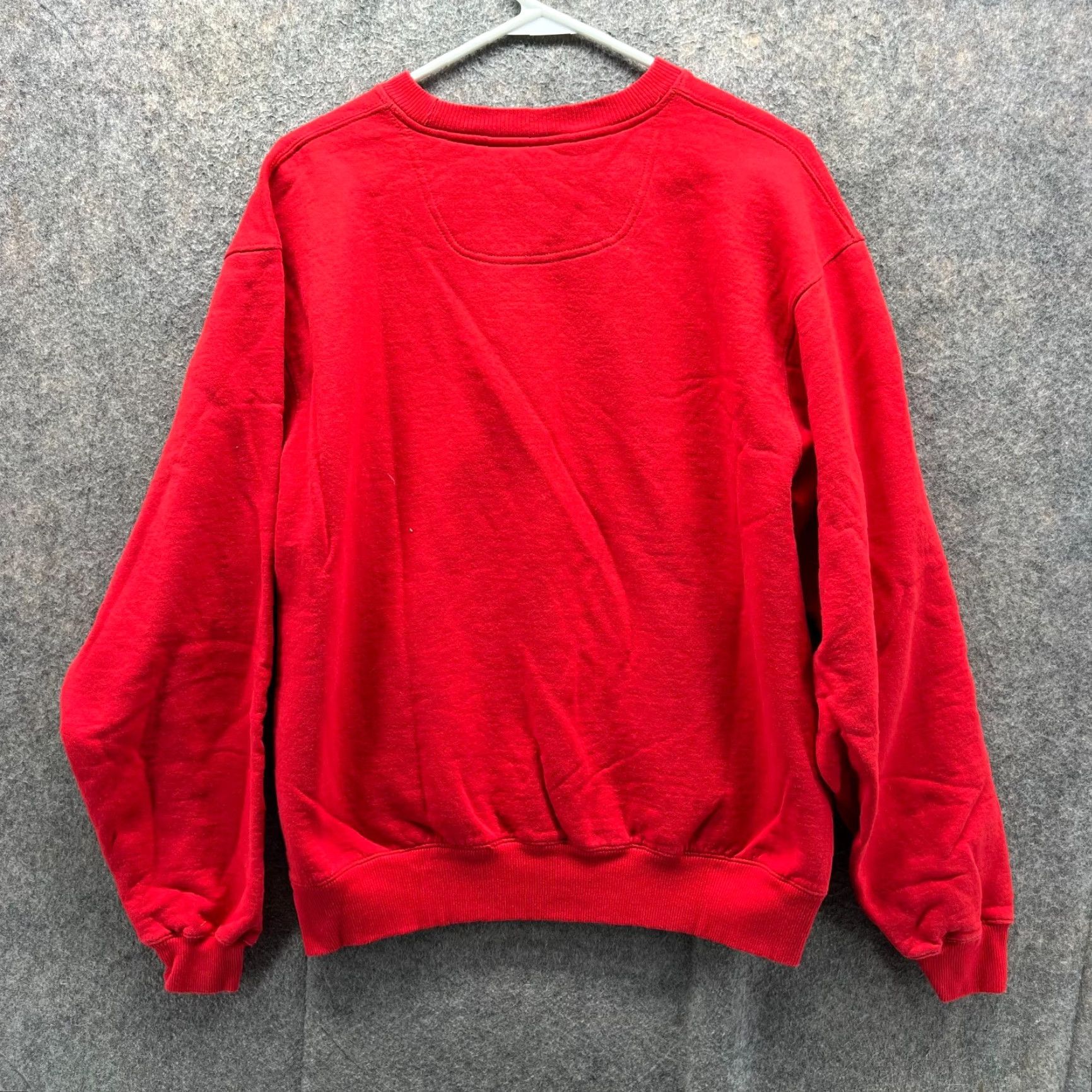 Champion VINTAGE Champion Sweater Mens Medium Red Crewneck Pullover Cotton Fleece Logo 90s Size US M / EU 48-50 / 2 - 2 Thumbnail
